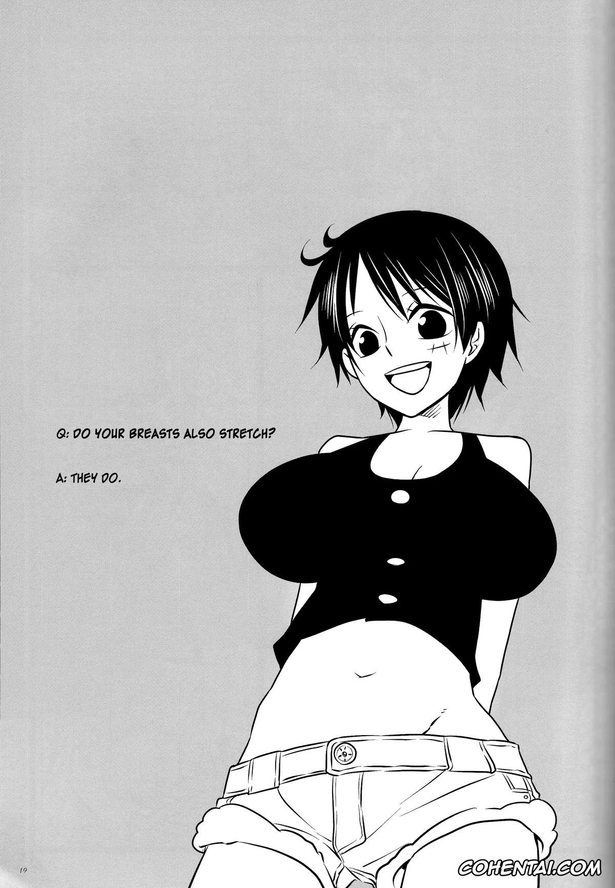One Piece xxx, Monkey D. Luffy xxx, Roronoa Zoro xxx, Caesar Salad Ontama Nose (One Piece), pagina 19