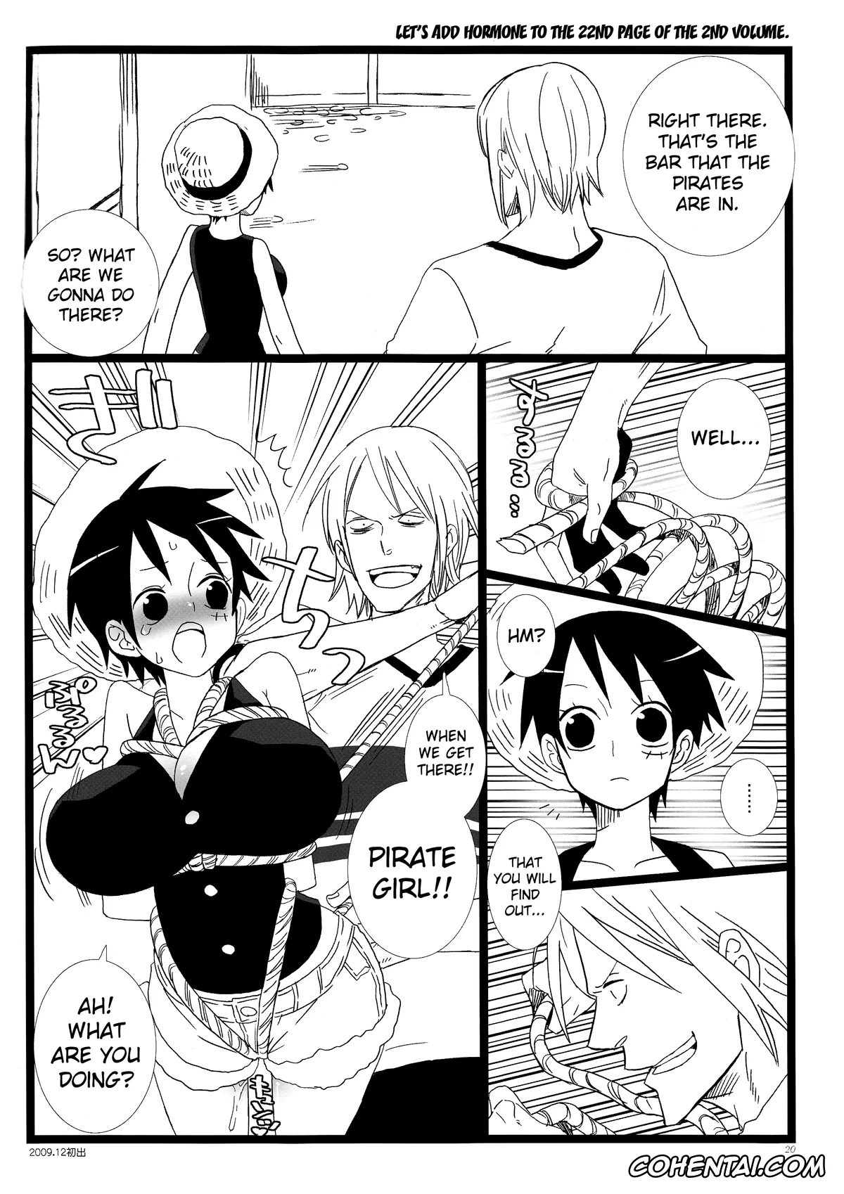 One Piece porno, Monkey D. Luffy porno, Roronoa Zoro porno, Caesar Salad Ontama Nose (One Piece), pagina 20