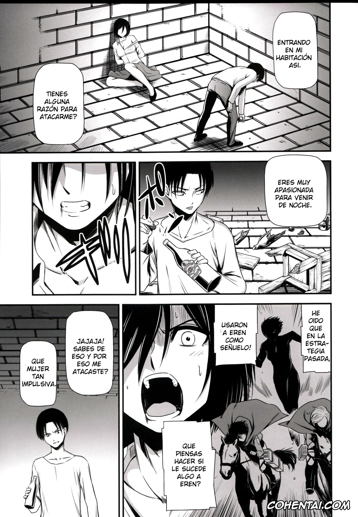 Shingeki No Kyojin | Attack On Titan porno, Levi Ackerman porno, Mikasa Ackerman porno, Gekishin Ni (Shingeki no Kyojin), pagina 5