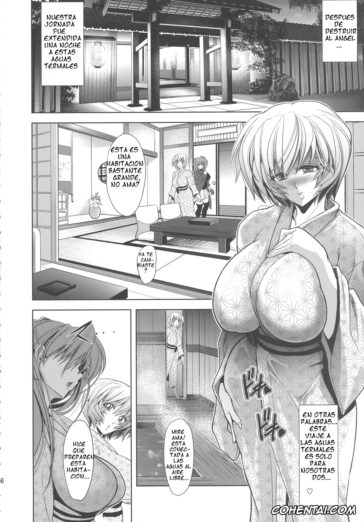 Neon Genesis Evangelion hentai, Asuka Langley Soryu hentai, Rei Ayanami hentai, Pokapoka Onedari Onsen (Neon Genesis Evangelion), pagina 6