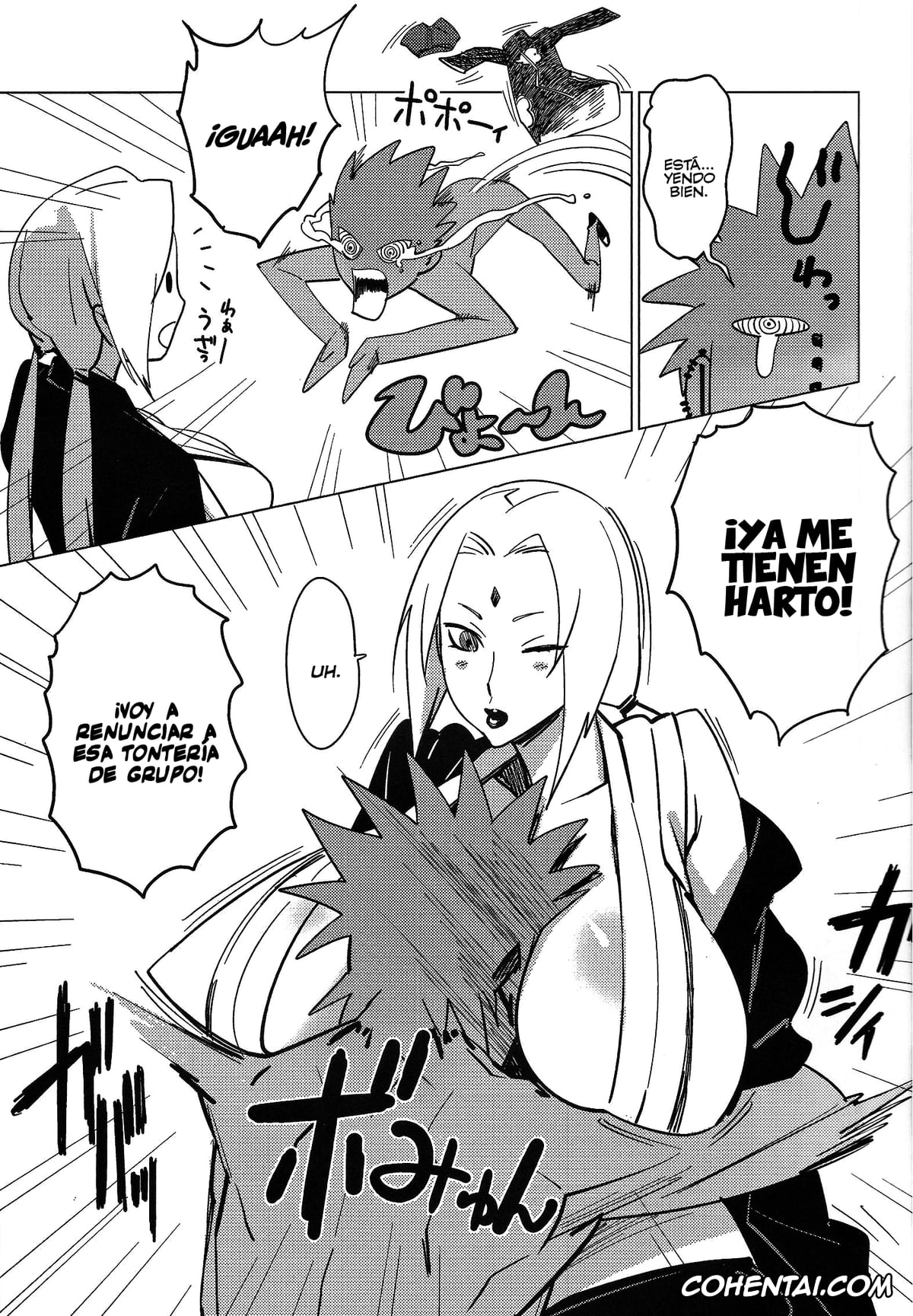 NARUTO xxx, Tsunade xxx, Aburateri Kamitaba No.01 Chichikage Hanjouki (Naruto), pagina 4