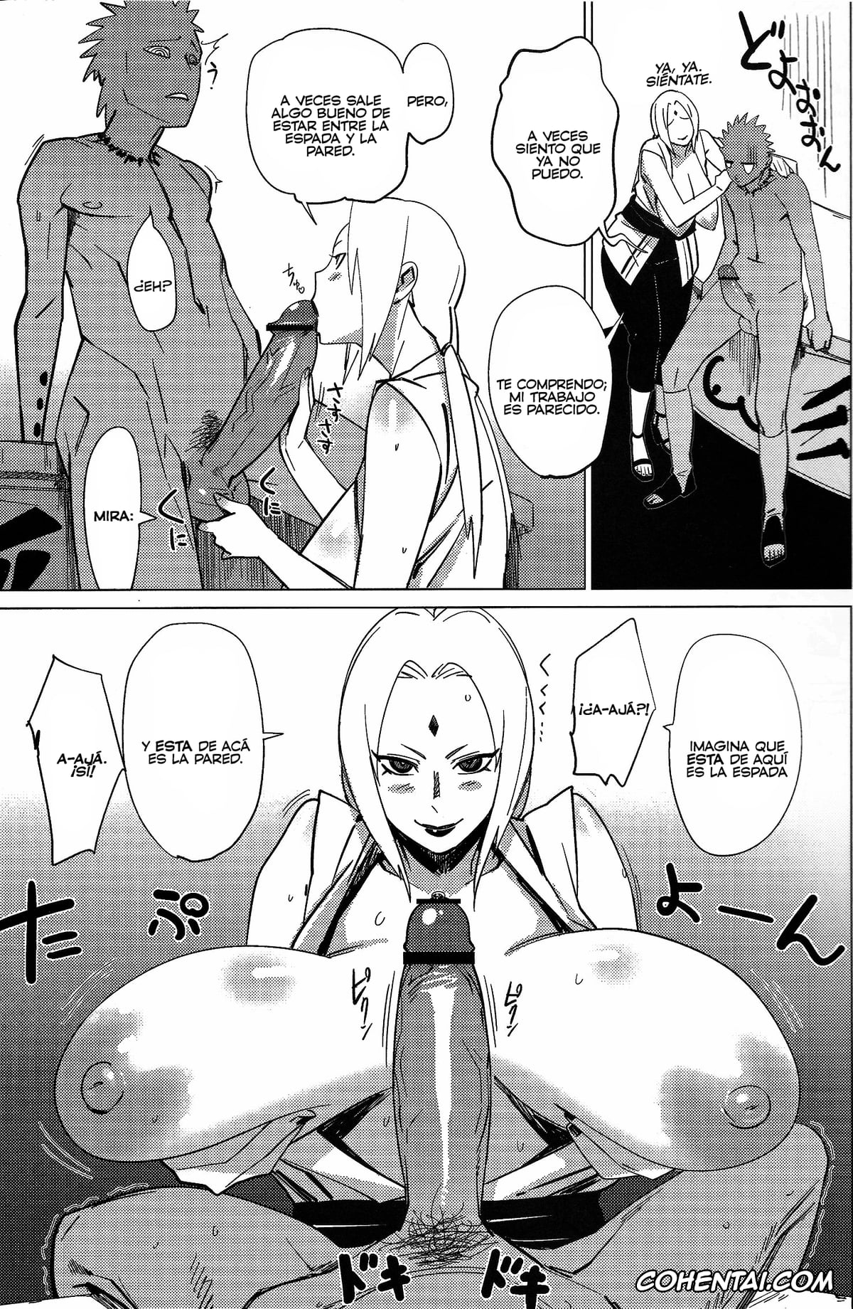 NARUTO hentai, Tsunade hentai, Aburateri Kamitaba No.01 Chichikage Hanjouki (Naruto), pagina 6