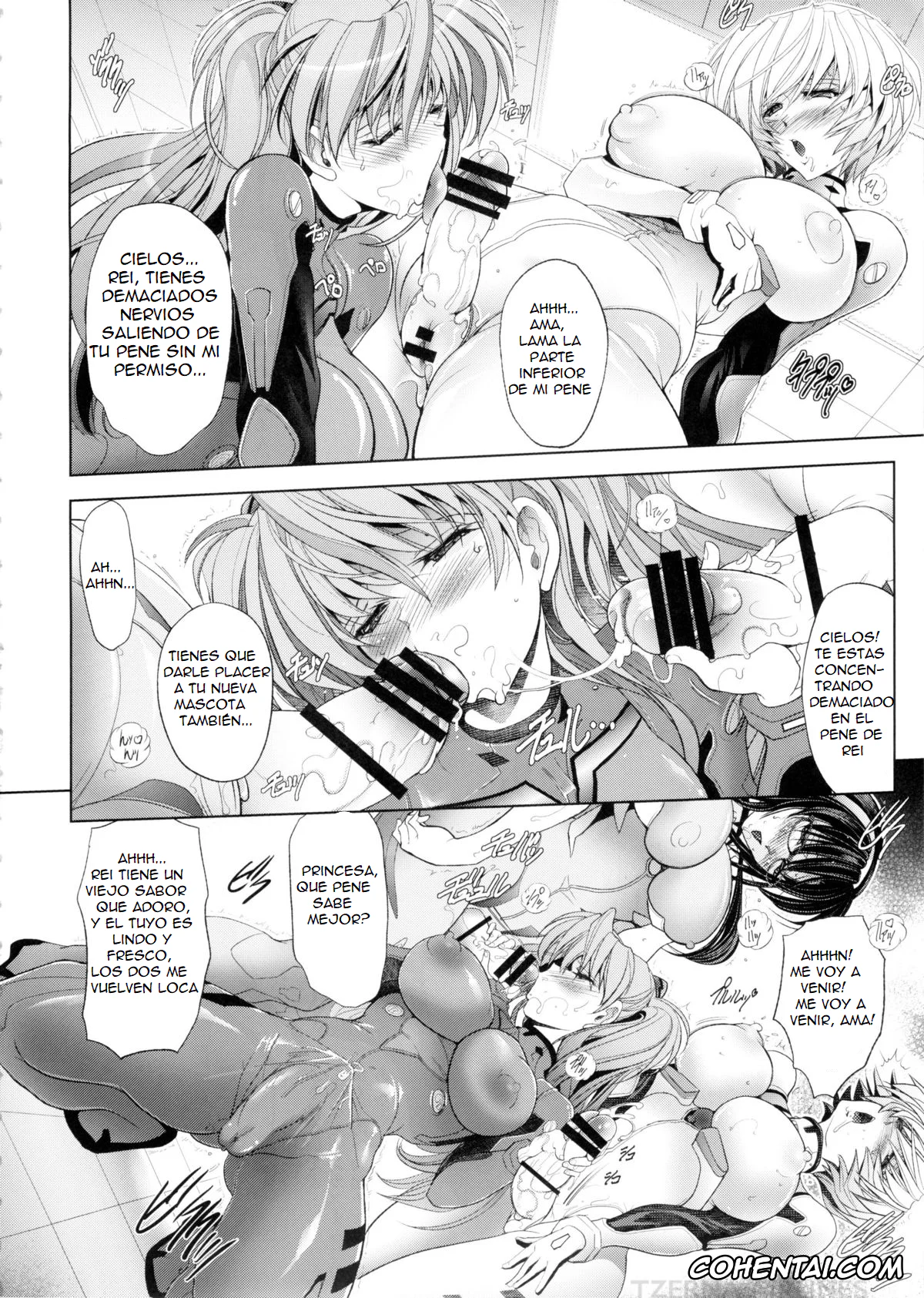 Neon Genesis Evangelion xxx, Asuka Langley Soryu xxx, Mari Illustrious Makinami xxx, Rei Ayanami xxx, Natsu no Omoide (Neon Genesis Evangelion), pagina 7