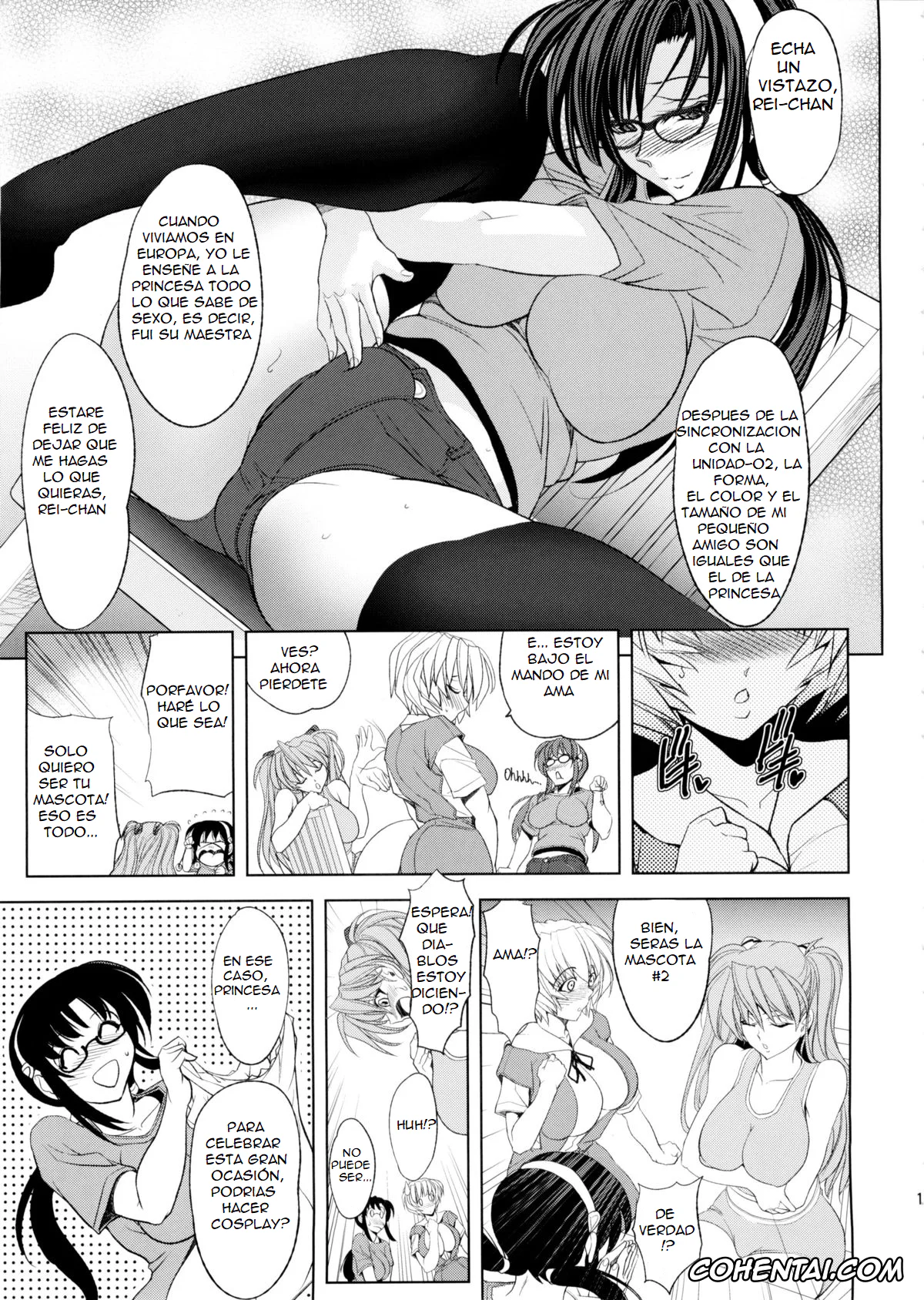 Neon Genesis Evangelion porno, Asuka Langley Soryu porno, Mari Illustrious Makinami porno, Rei Ayanami porno, Natsu no Omoide (Neon Genesis Evangelion), pagina 14
