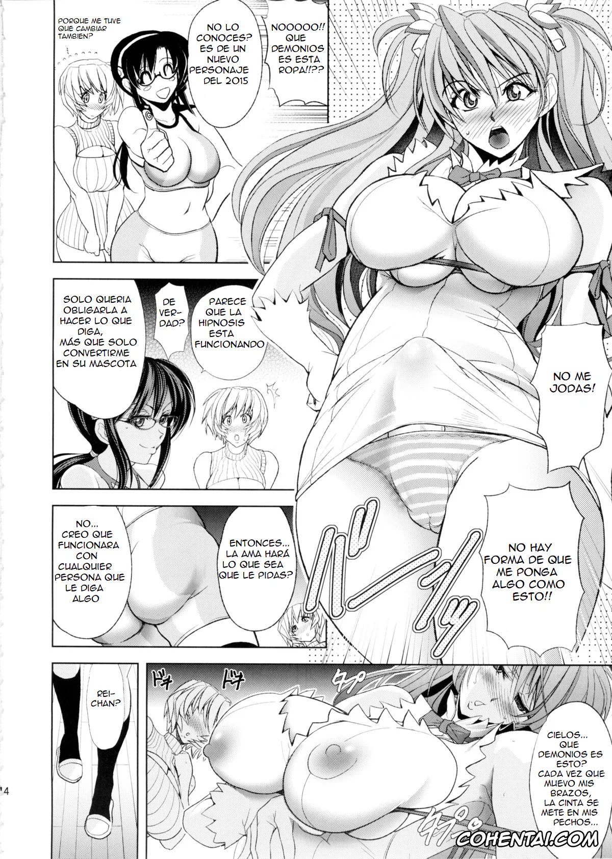 Neon Genesis Evangelion hentai, Asuka Langley Soryu hentai, Mari Illustrious Makinami hentai, Rei Ayanami hentai, Natsu no Omoide (Neon Genesis Evangelion), pagina 15