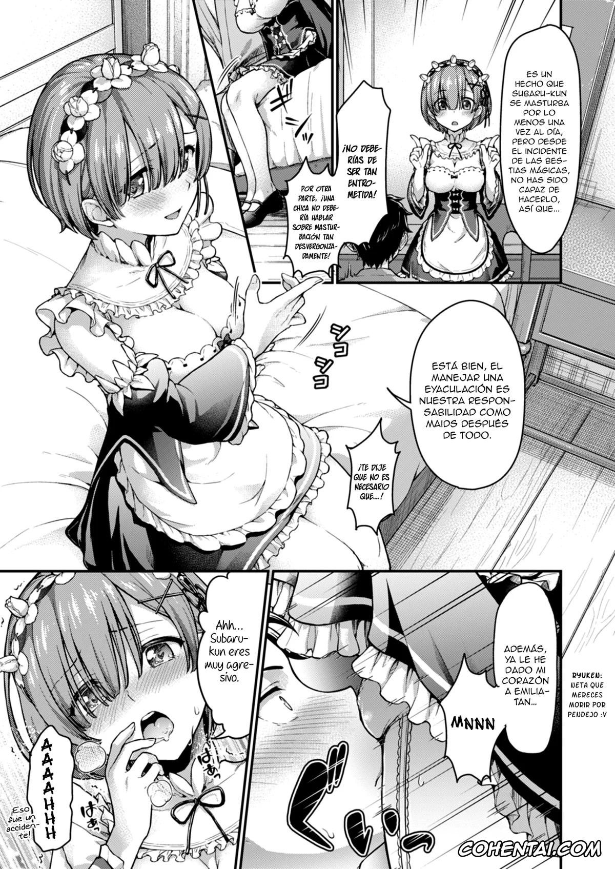 Re:Zero kara Hajimeru Isekai Seikatsu xxx, Rem xxx, Subaru Natsuki xxx, Ecchi kara Hajimeru Fujun Isei Kouyuu – illicit sexual relationship (Re:Zero kara Hajimeru Isekai Seikatsu), pagina 4