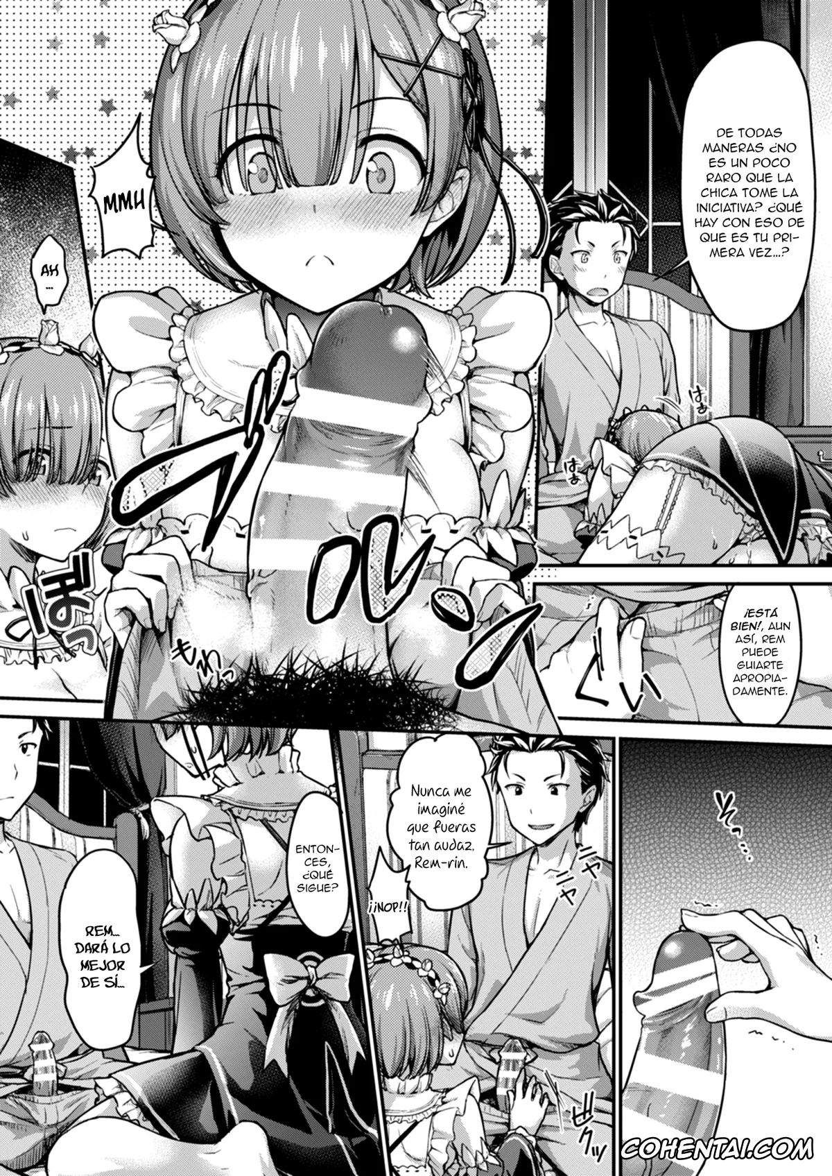 Re:Zero kara Hajimeru Isekai Seikatsu hentai, Rem hentai, Subaru Natsuki hentai, Ecchi kara Hajimeru Fujun Isei Kouyuu – illicit sexual relationship (Re:Zero kara Hajimeru Isekai Seikatsu), pagina 6