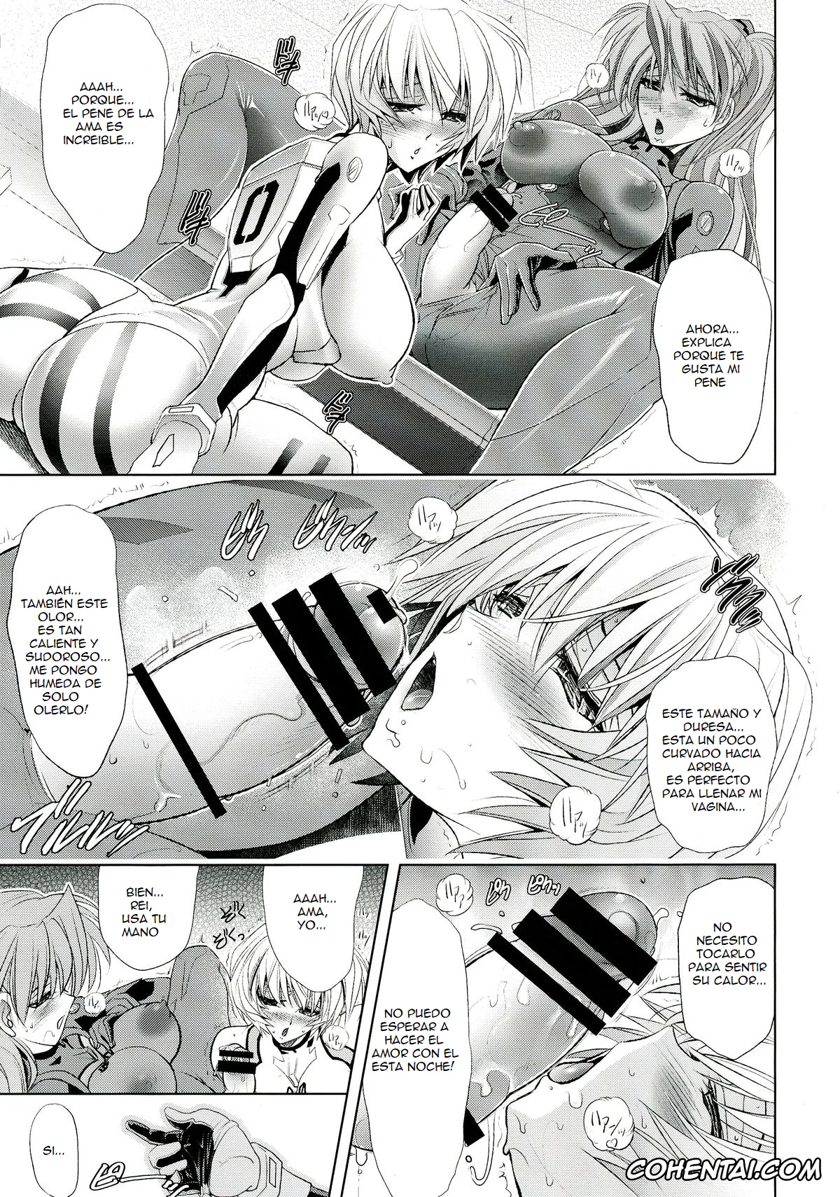 Neon Genesis Evangelion hentai, Asuka Langley Soryu hentai, Rei Ayanami hentai, Wokurimono (Neon Genesis Evangelion), pagina 9