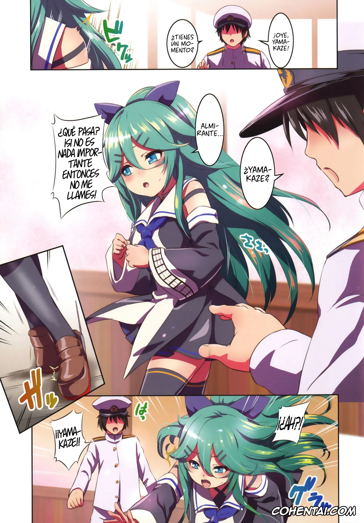Kantai Collection -KanColle- hentai, Teitoku hentai, Yamakaze hentai, Yamakaze ni Kamaitai! (Kantai Collection -KanColle-), pagina 3