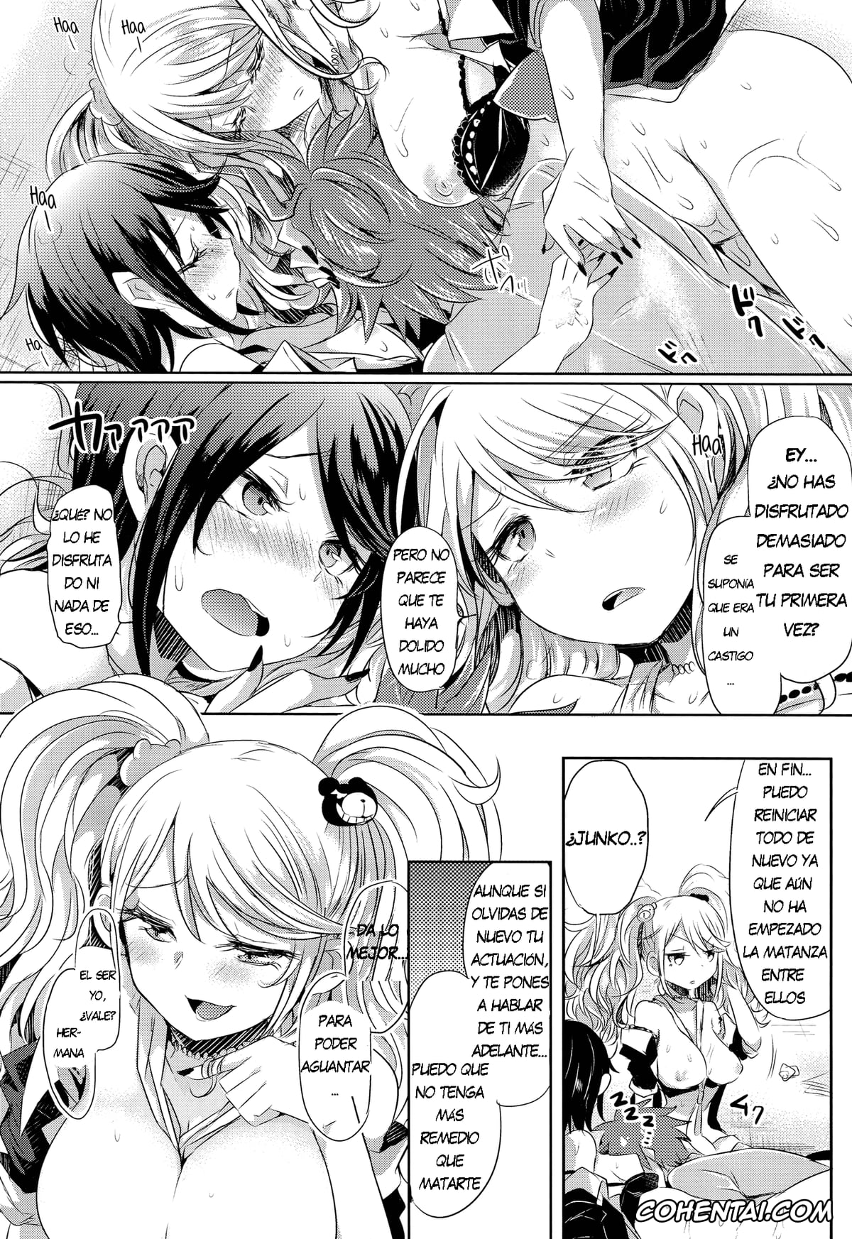 Danganronpa hentai, Doki Doki Literature Club hentai, Junko Enoshima hentai, Makoto Naegi hentai, Mukuro Ikusaba hentai, Sweet Sweet Lost Memory (Danganronpa), pagina 18
