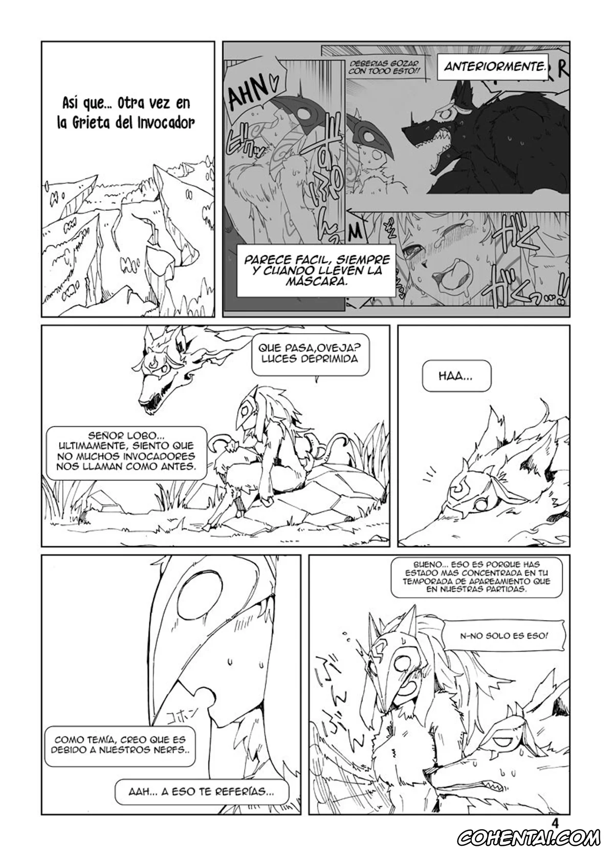 League of Legends xxx, Kindred xxx, Renekton xxx, Teemo xxx, How does hunger feel? 3 (League of Legends), pagina 4