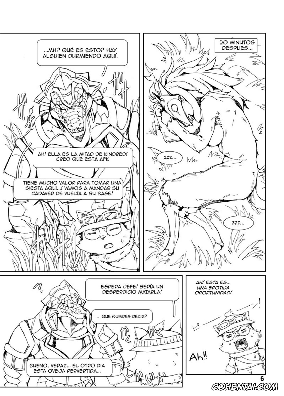 League of Legends hentai, Kindred hentai, Renekton hentai, Teemo hentai, How does hunger feel? 3 (League of Legends), pagina 6