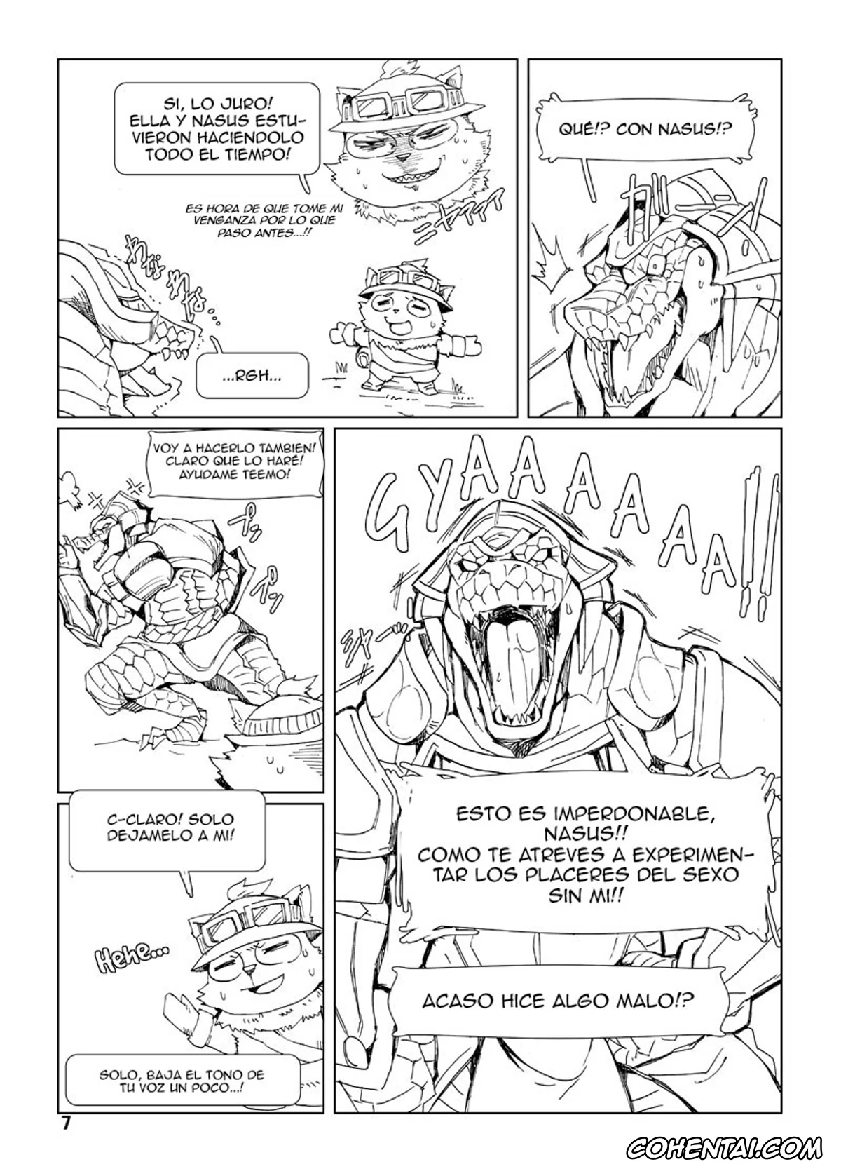 League of Legends xxx, Kindred xxx, Renekton xxx, Teemo xxx, How does hunger feel? 3 (League of Legends), pagina 7