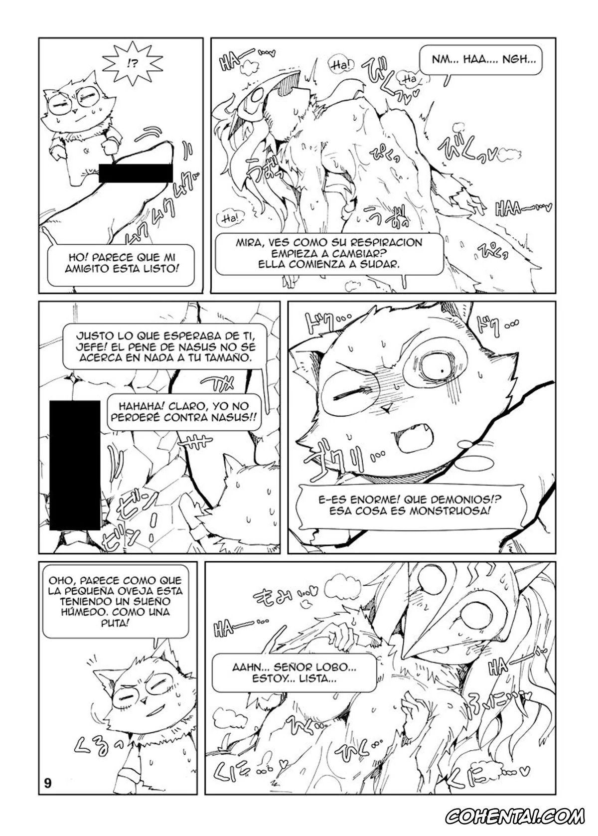 League of Legends hentai, Kindred hentai, Renekton hentai, Teemo hentai, How does hunger feel? 3 (League of Legends), pagina 9