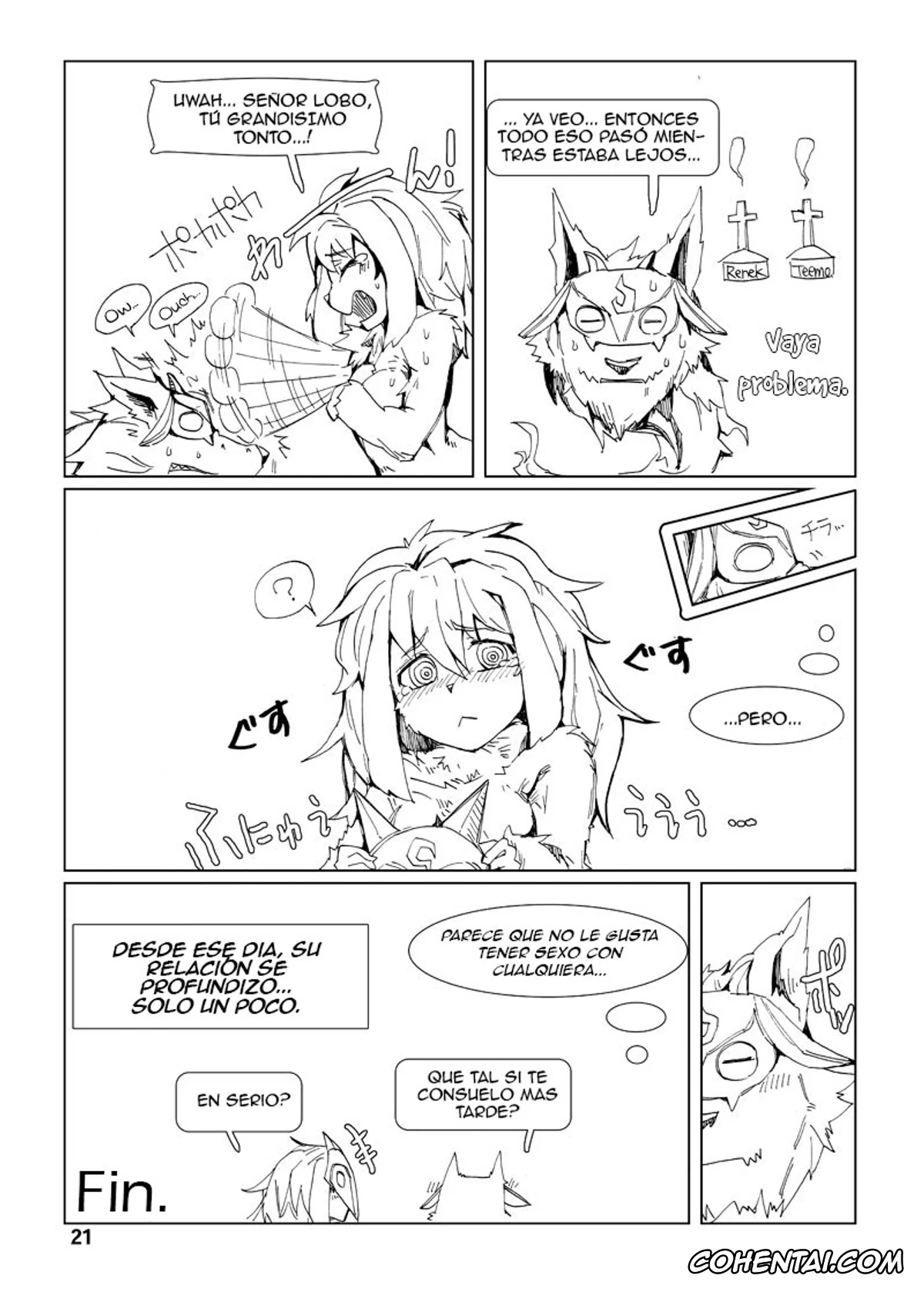 League of Legends hentai, Kindred hentai, Renekton hentai, Teemo hentai, How does hunger feel? 3 (League of Legends), pagina 21