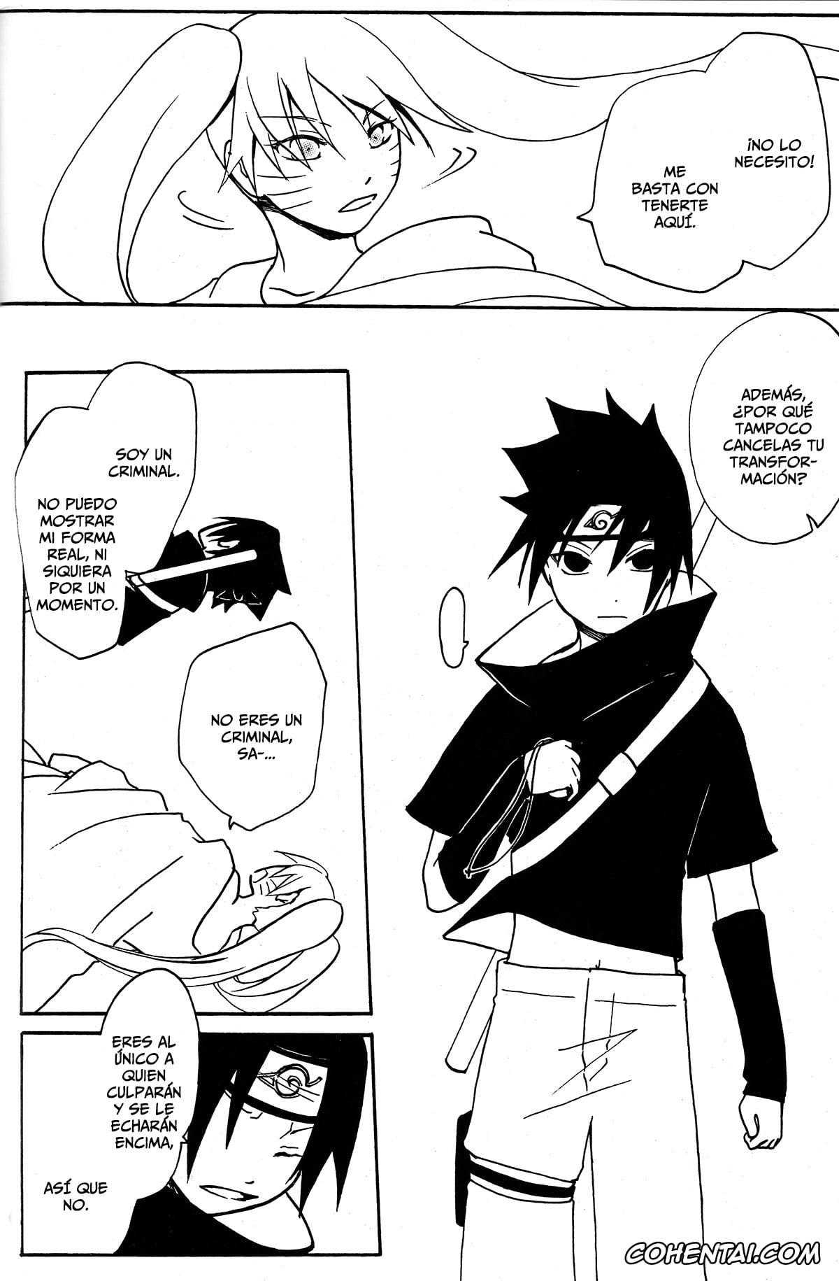 NARUTO porno, Naruto Uzumaki porno, Sasuke Uchiha porno, Mou Ichido Kimi ni Au tame ni (NARUTO), pagina 8