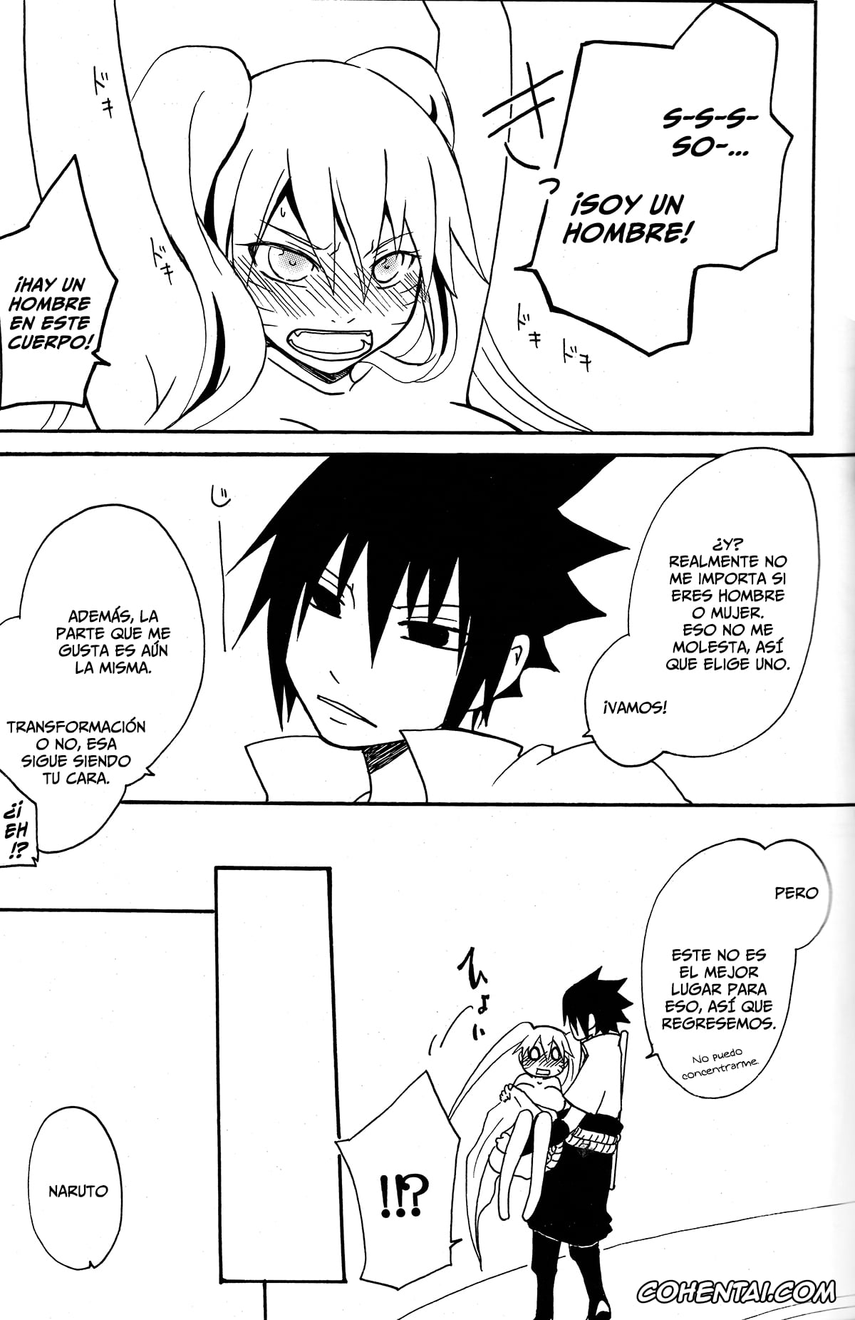 NARUTO hentai, Naruto Uzumaki hentai, Sasuke Uchiha hentai, Mou Ichido Kimi ni Au tame ni (NARUTO), pagina 15