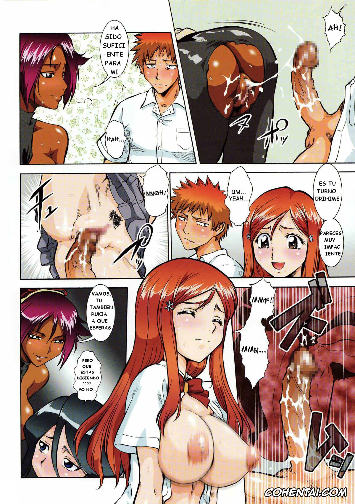 Bleach xxx, Ichigo Kurosaki xxx, Orihime Inoue xxx, Rangiku Matsumoto xxx, Rukia Kuchiki xxx, Yoruichi Shihoin xxx, Bari Etchi (Bleach), pagina 13