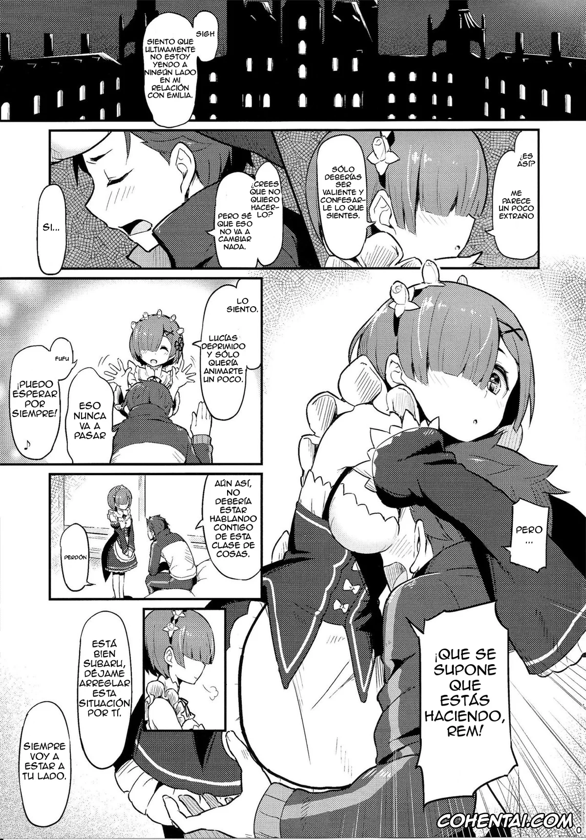 Re:Zero kara Hajimeru Isekai Seikatsu porno, Emilia porno, Rem porno, Subaru Natsuki porno, Rem no Emilia Kuttsuke Daisakusen (Re:Zero kara Hajimeru Isekai Seikatsu), pagina 2