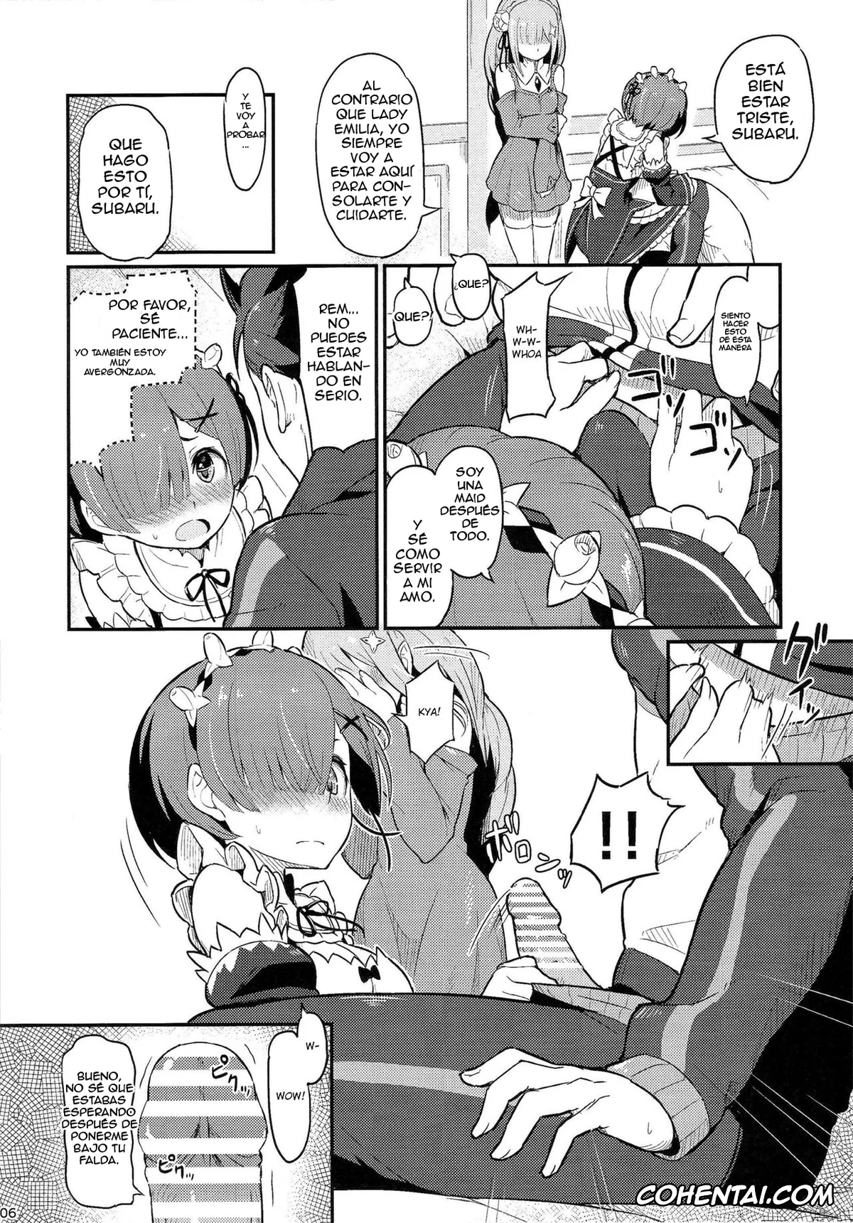 Re:Zero kara Hajimeru Isekai Seikatsu xxx, Emilia xxx, Rem xxx, Subaru Natsuki xxx, Rem no Emilia Kuttsuke Daisakusen (Re:Zero kara Hajimeru Isekai Seikatsu), pagina 7