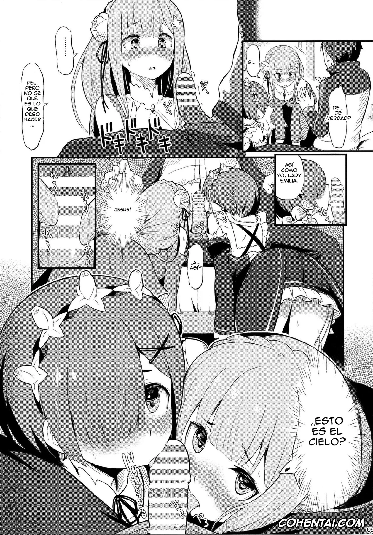 Re:Zero kara Hajimeru Isekai Seikatsu xxx, Emilia xxx, Rem xxx, Subaru Natsuki xxx, Rem no Emilia Kuttsuke Daisakusen (Re:Zero kara Hajimeru Isekai Seikatsu), pagina 10