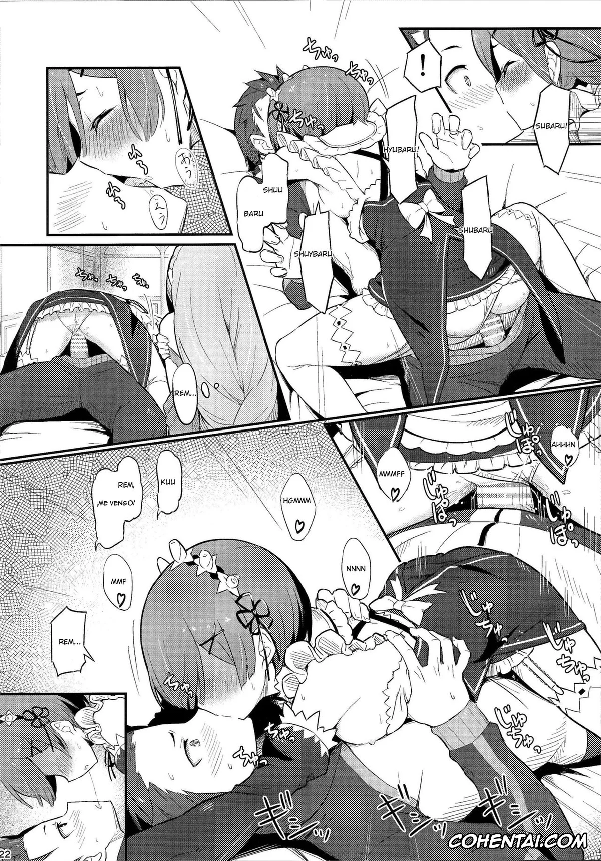 Re:Zero kara Hajimeru Isekai Seikatsu xxx, Emilia xxx, Rem xxx, Subaru Natsuki xxx, Rem no Emilia Kuttsuke Daisakusen (Re:Zero kara Hajimeru Isekai Seikatsu), pagina 22