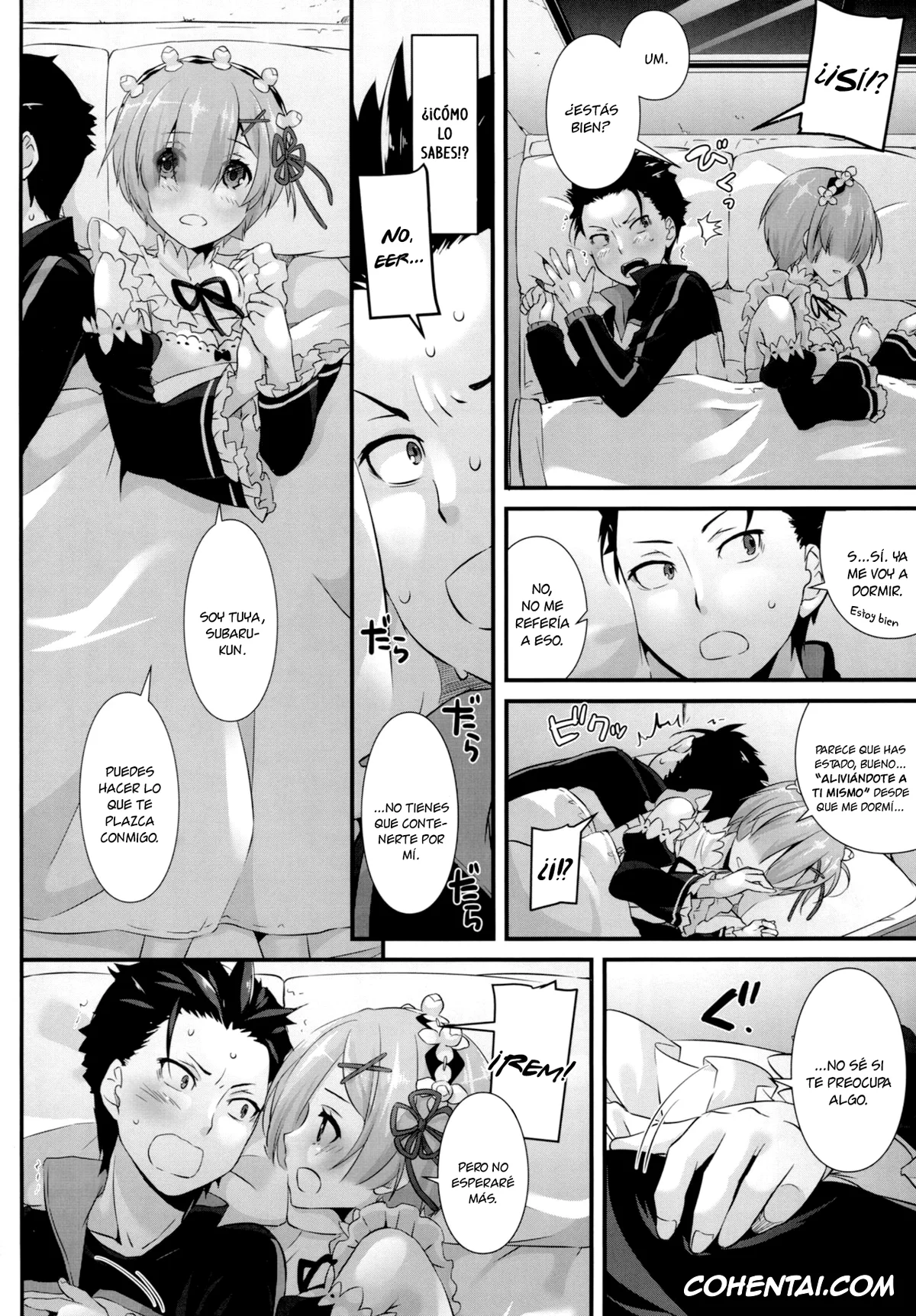 Re:Zero kara Hajimeru Isekai Seikatsu porno, Rem porno, Subaru Natsuki porno, D.L. action 110 (Re:Zero Kara Hajimeru Isekai Seikatsu), pagina 5