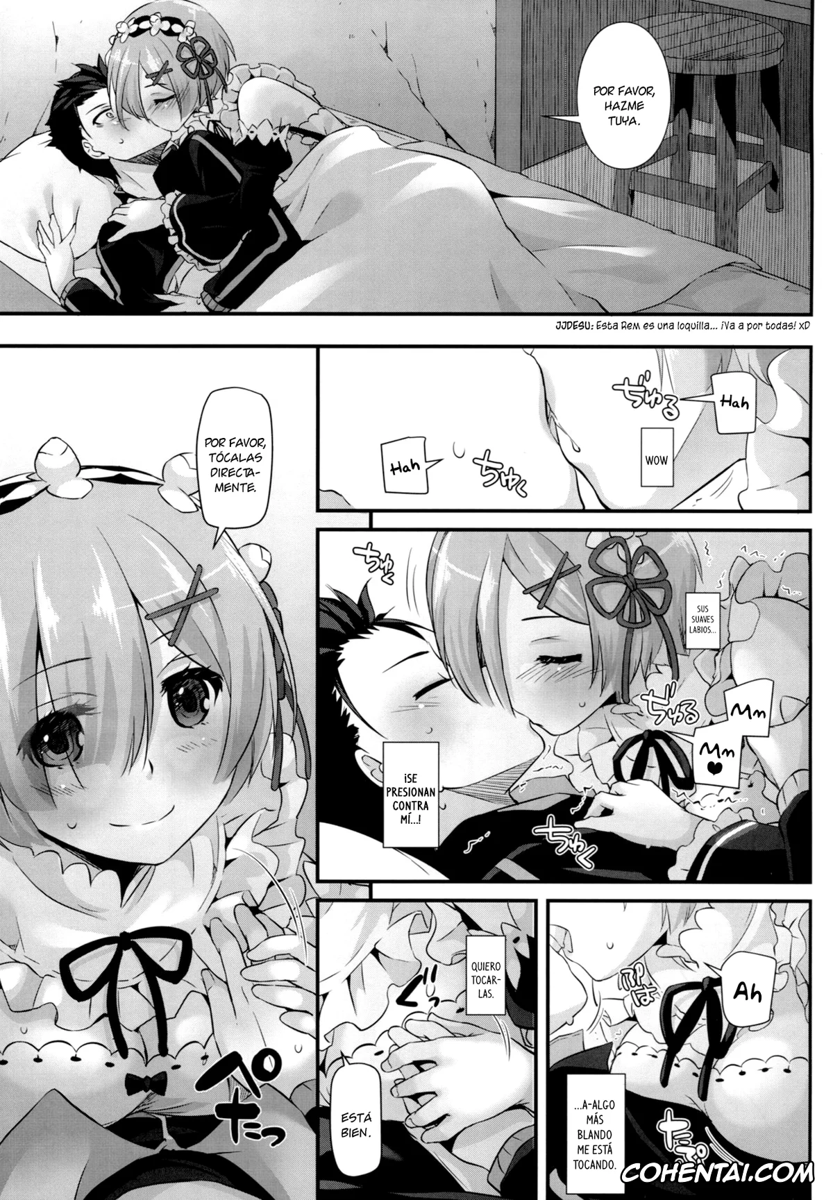 Re:Zero kara Hajimeru Isekai Seikatsu hentai, Rem hentai, Subaru Natsuki hentai, D.L. action 110 (Re:Zero Kara Hajimeru Isekai Seikatsu), pagina 6