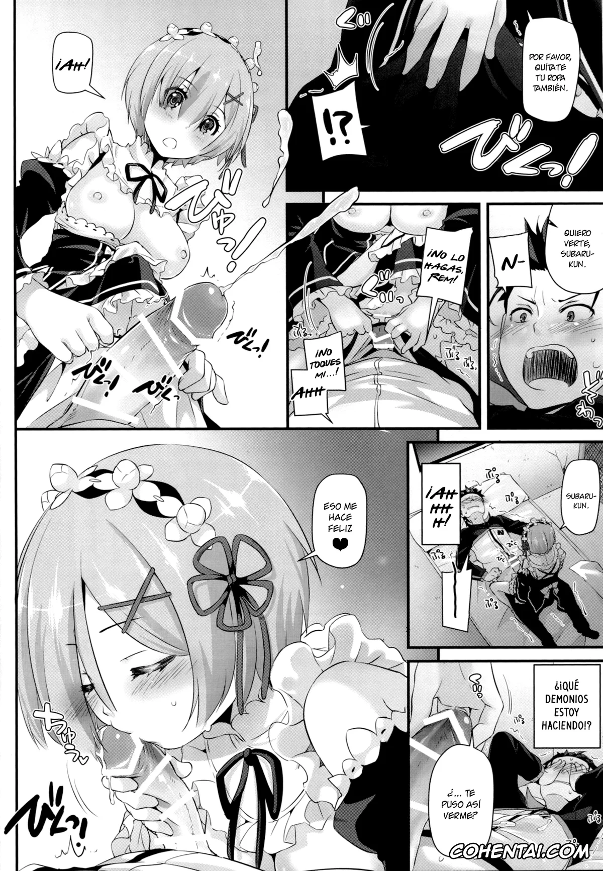 Re:Zero kara Hajimeru Isekai Seikatsu hentai, Rem hentai, Subaru Natsuki hentai, D.L. action 110 (Re:Zero Kara Hajimeru Isekai Seikatsu), pagina 9