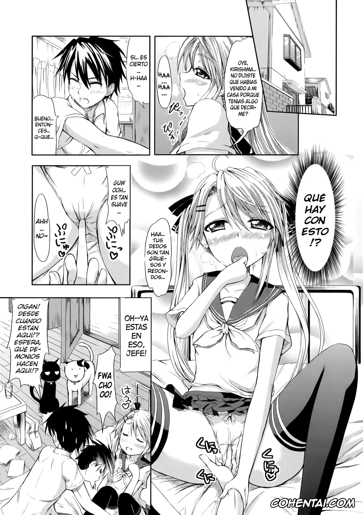 Nyan Koi porno, Akari Kirishima porno, Junpei Kousaka porno, Kotone Kirishima porno, Tama porno, MILK & CHOCOLATE (Nyan Koi!), pagina 2
