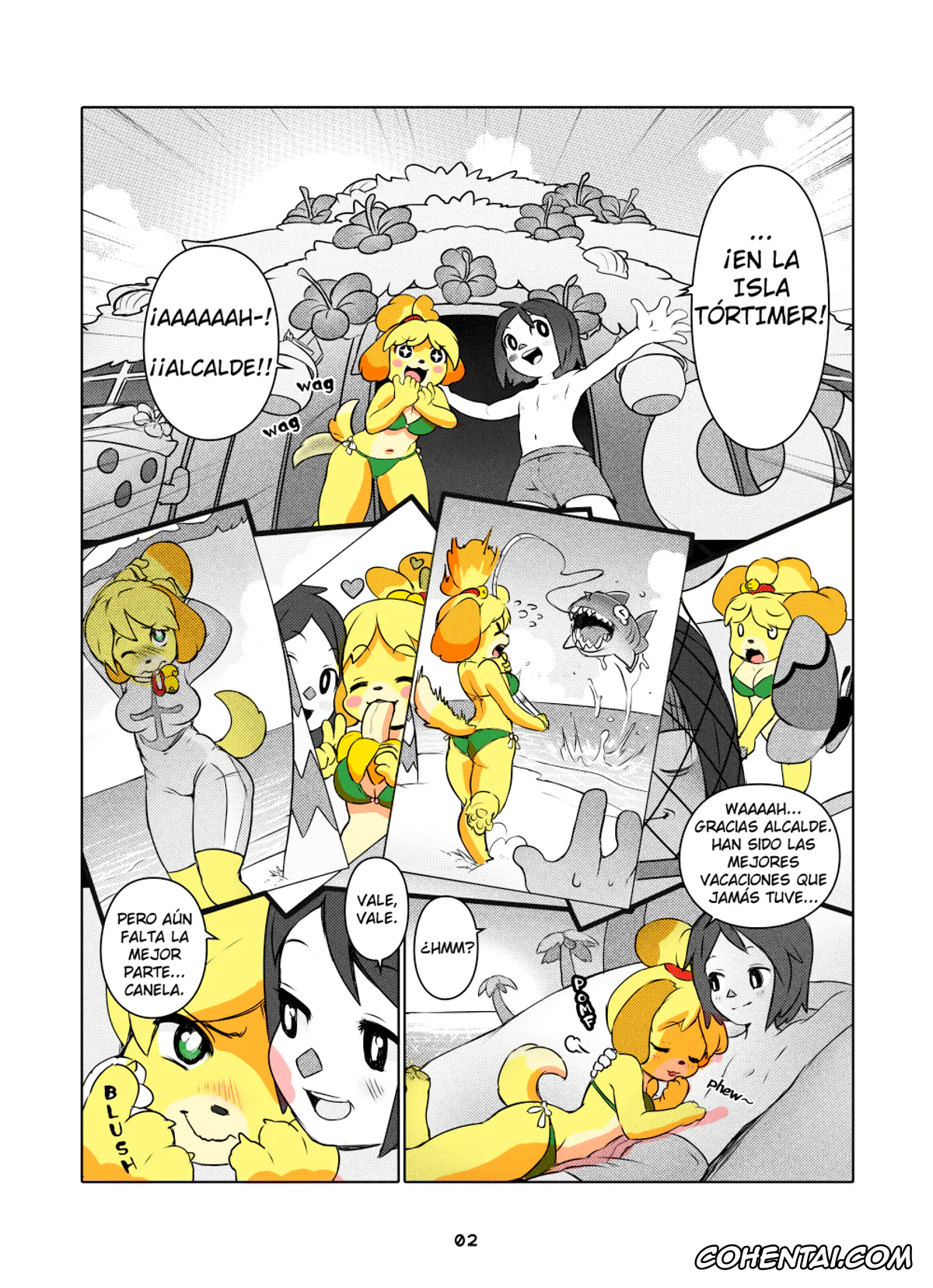 Animal Crossing hentai, Isabelle hentai, Belle’s Love Vacation! (Animal Crossing), pagina 3