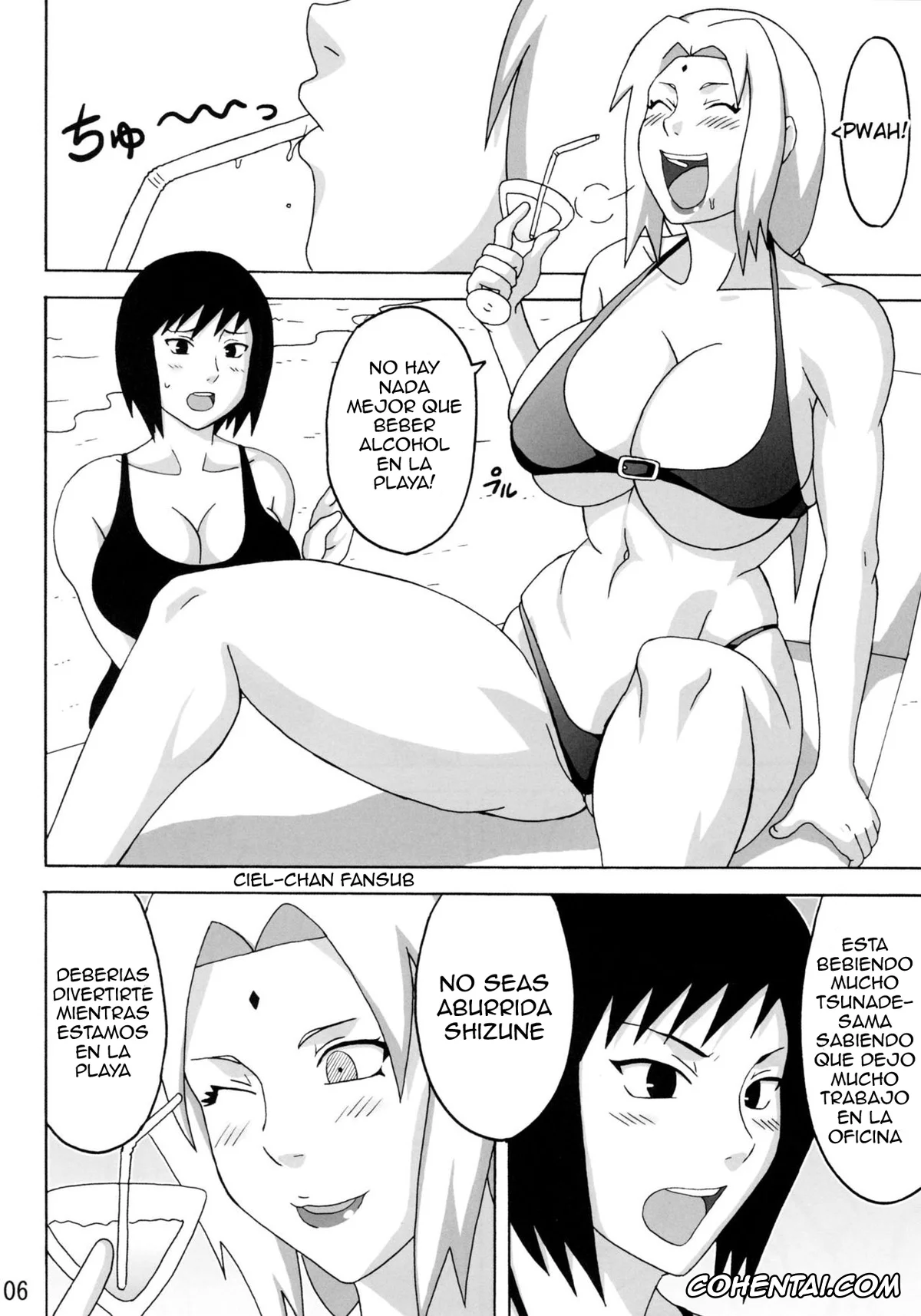 NARUTO xxx, Sakura Haruno xxx, Shizune xxx, Temari xxx, Tsunade xxx, Konoha Girls In The Beach (Naruto), pagina 4