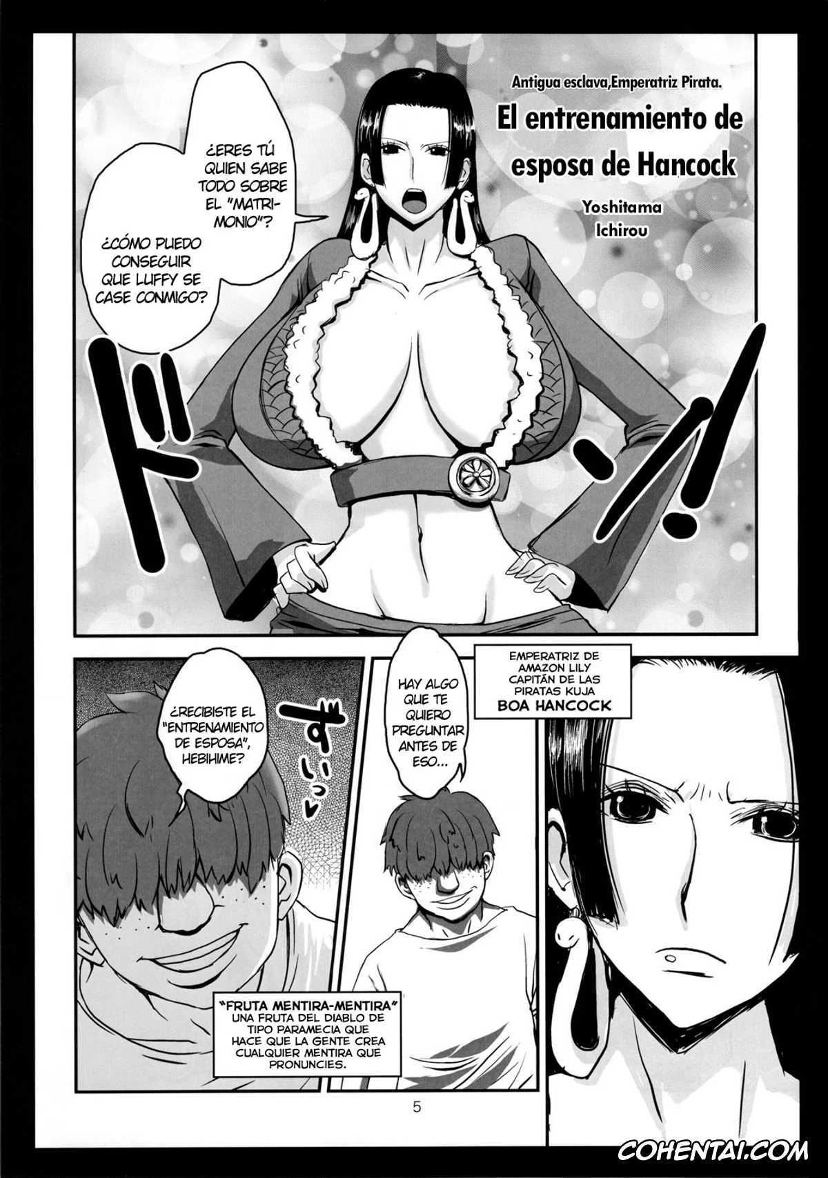 One Piece xxx, Boa Hancock xxx, Metabolism-H Moto Dorei Kaizoku Jotei Hancock no Hanayome Shiyugyou (One Piece), pagina 4