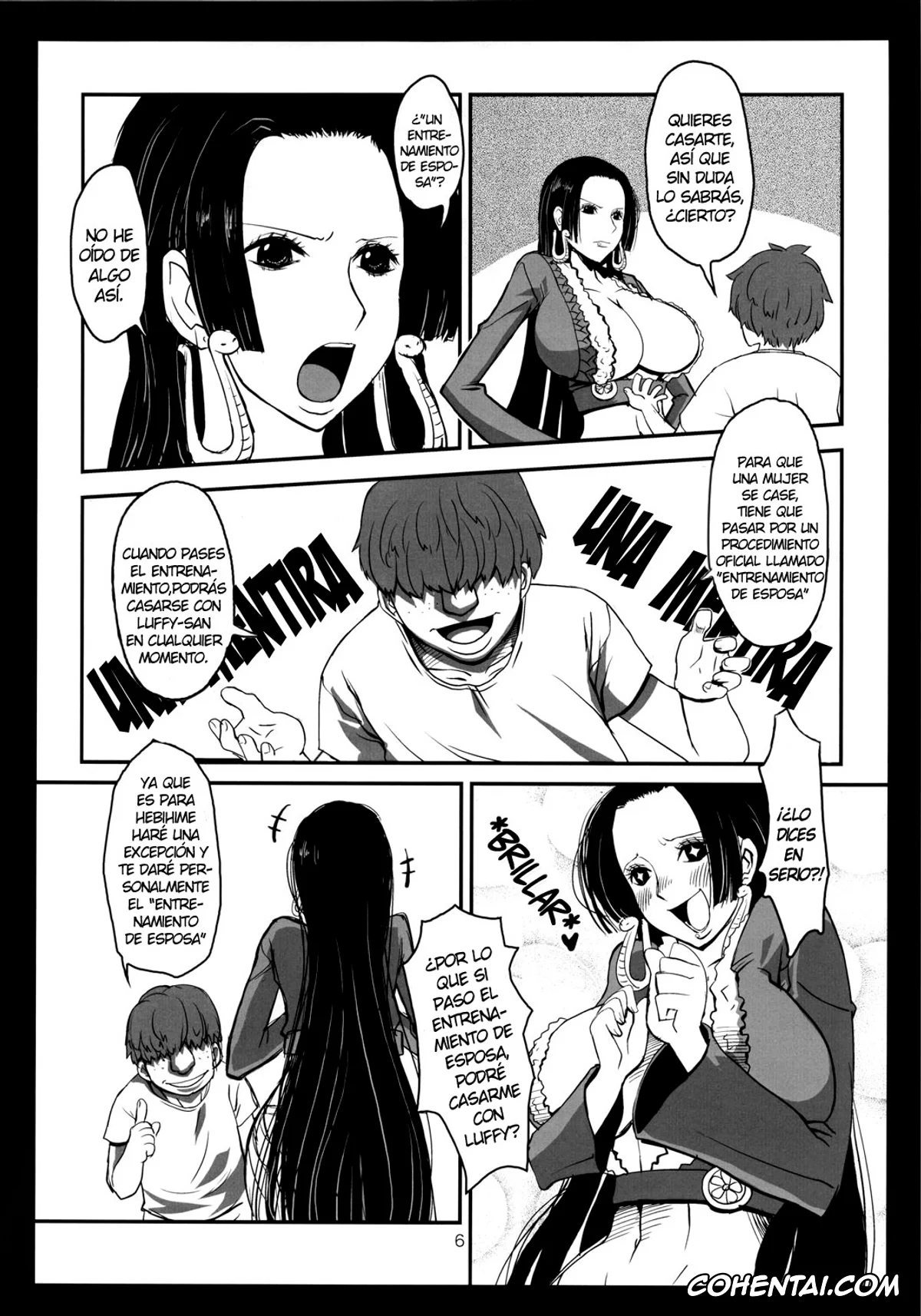 One Piece porno, Boa Hancock porno, Metabolism-H Moto Dorei Kaizoku Jotei Hancock no Hanayome Shiyugyou (One Piece), pagina 5