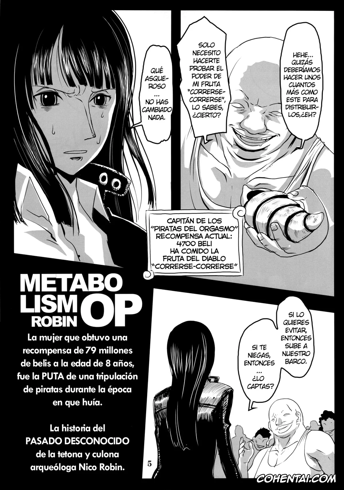 One Piece xxx, Nico Robin xxx, Metabolism-OP Kyonyuu Kyoshiri Shoufu Nico Robin no Keshi Taikako (One Piece), pagina 4