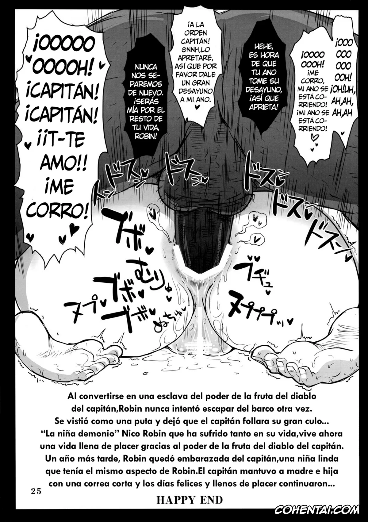 One Piece hentai, Nico Robin hentai, Metabolism-OP Kyonyuu Kyoshiri Shoufu Nico Robin no Keshi Taikako (One Piece), pagina 24