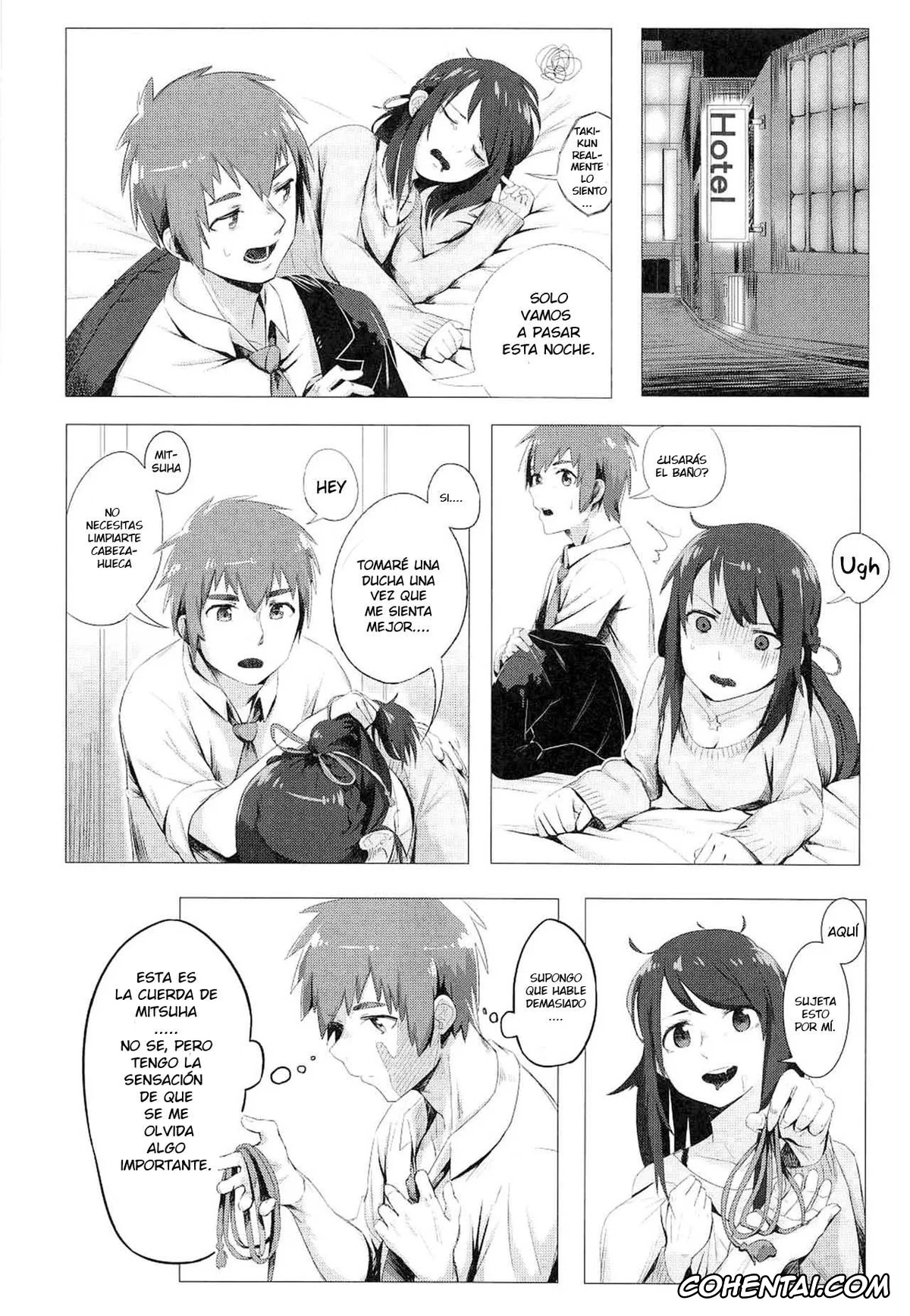 Kimi no Na wa. hentai, Mitsuha Miyamizu hentai, Taki Tachibana hentai, Kimi no Hon wa. (Kimi no Na wa.), pagina 3