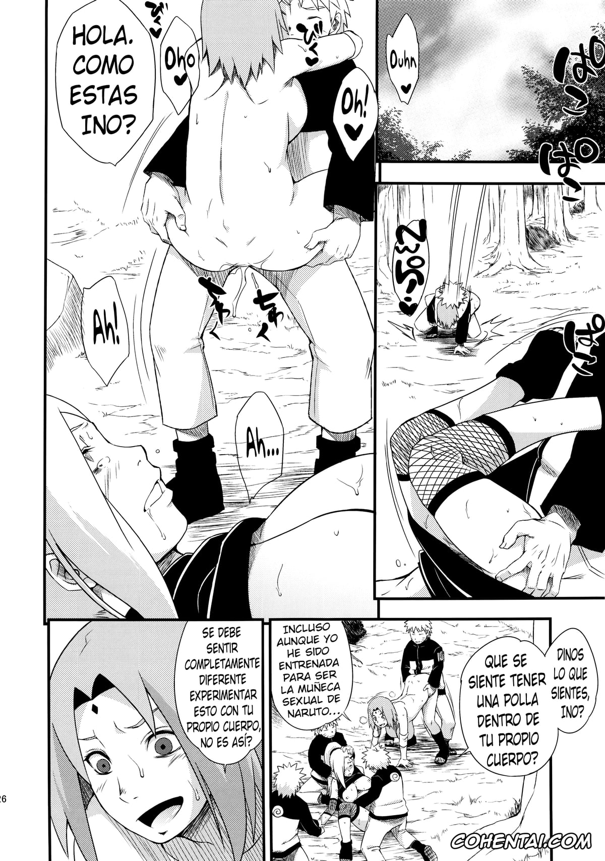 NARUTO porno, Ino Yamanaka porno, Naruto Uzumaki porno, Sakura Haruno porno, Botan to Sakura (Naruto), pagina 23
