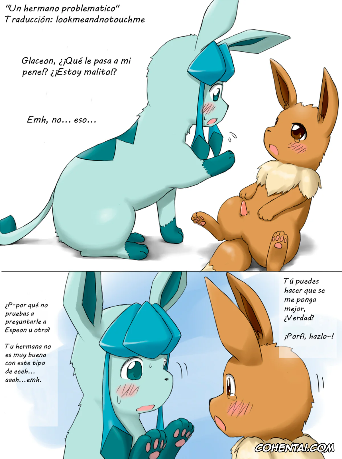 Pokemon | Pocket Monsters xxx, Eevee xxx, Fennekin xxx, Glaceon xxx, Jolteon xxx, Zorua xxx, A Troublesome Brother (Pokémon), pagina 1