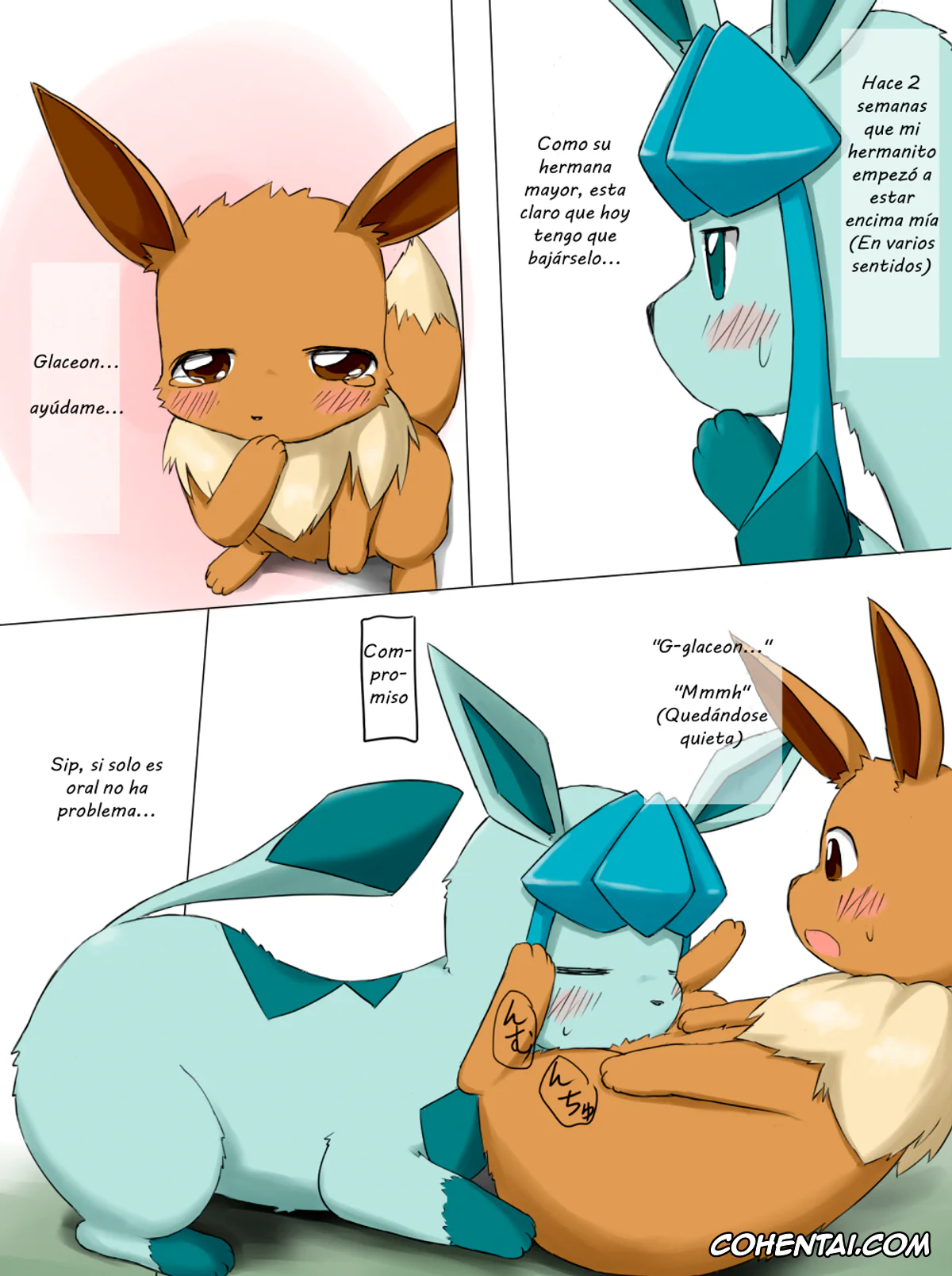 Pokemon | Pocket Monsters xxx, Eevee xxx, Fennekin xxx, Glaceon xxx, Jolteon xxx, Zorua xxx, A Troublesome Brother (Pokémon), pagina 4