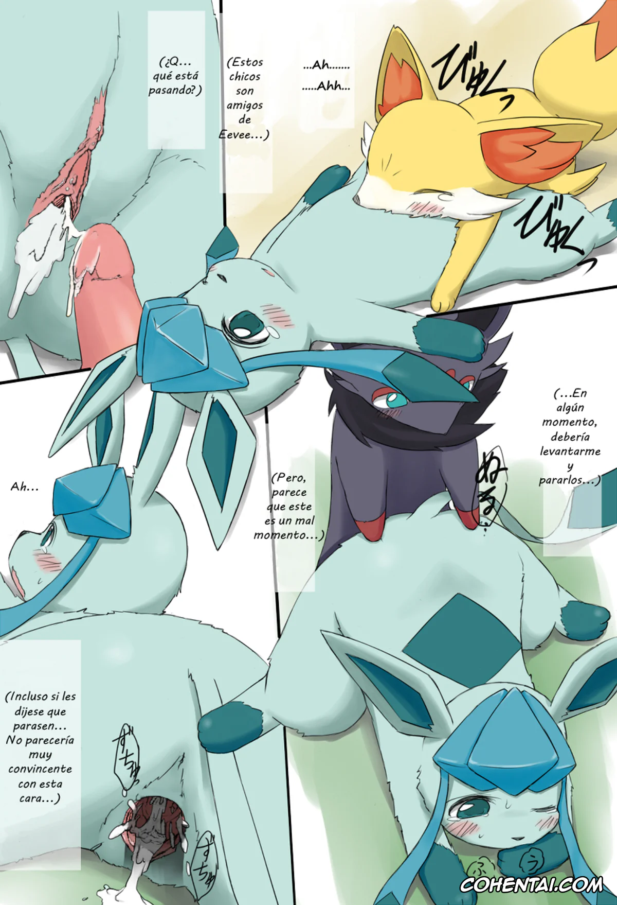 Pokemon | Pocket Monsters hentai, Eevee hentai, Fennekin hentai, Glaceon hentai, Jolteon hentai, Zorua hentai, A Troublesome Brother (Pokémon), pagina 15