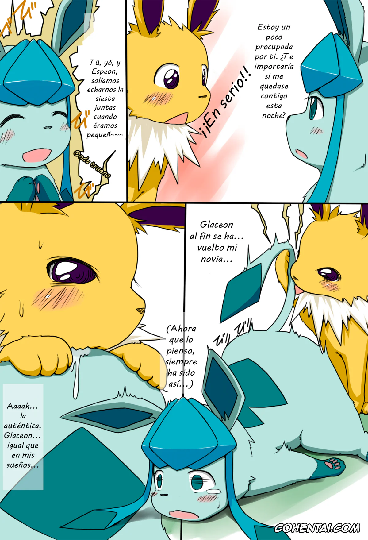 Pokemon | Pocket Monsters xxx, Eevee xxx, Fennekin xxx, Glaceon xxx, Jolteon xxx, Zorua xxx, A Troublesome Brother (Pokémon), pagina 19