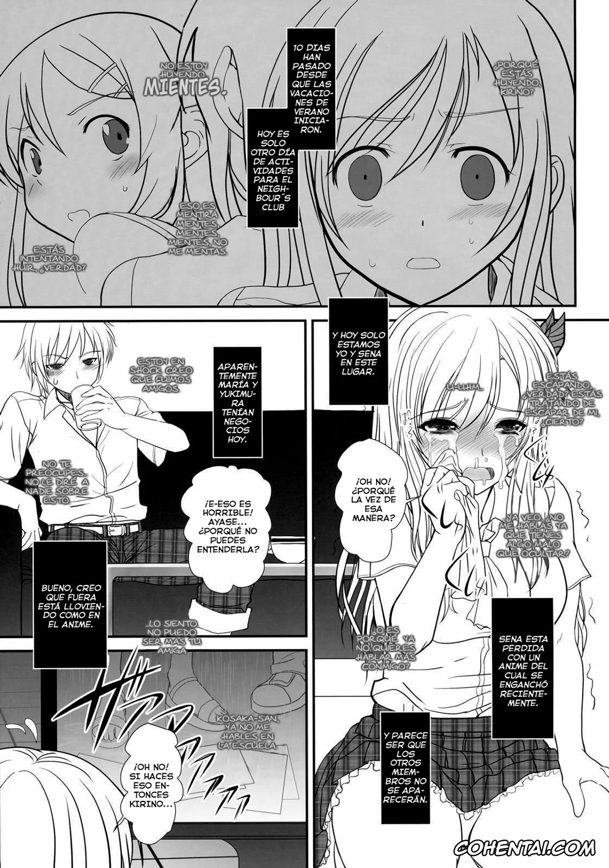 Boku wa Tomodachi ga Sukunai xxx, Kodaka Hasegawa xxx, Sena Kashiwazaki xxx, Shounen x Niku x Dorei + Omake hon (Boku wa Tomodachi ga Sukunai), pagina 4