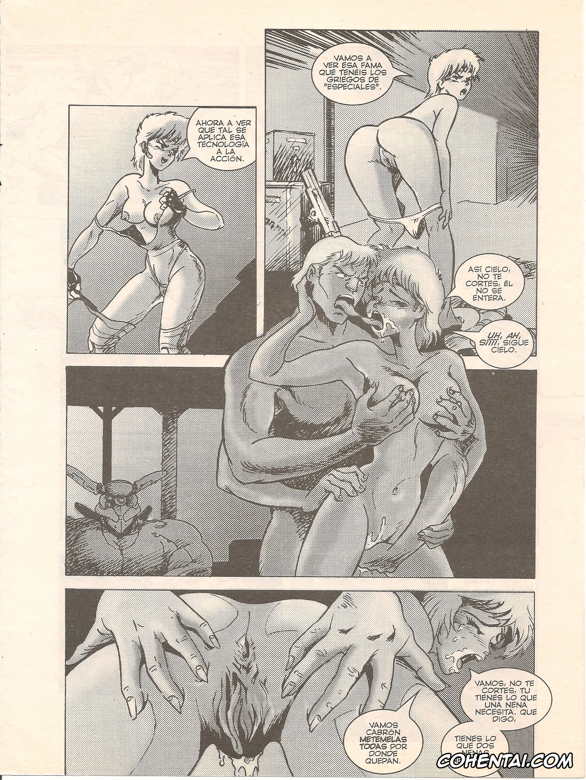 Appleseed porno, Briareos Hecatonchires porno, Deunan Knute porno, Applesex (Appleseed), pagina 5