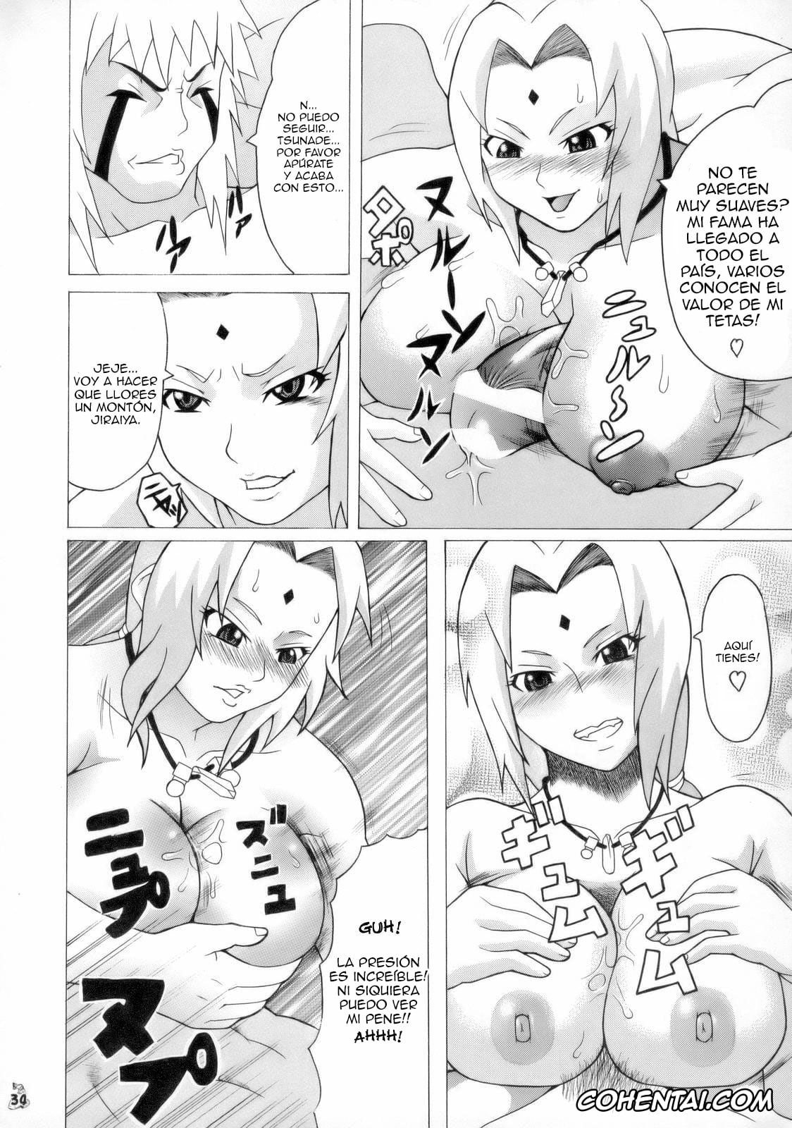 NARUTO xxx, Jiraiya xxx, Tsunade xxx, Nurunuru Namekuji Hime 3-bon Shoubu (Ivy to Tsunade o Yaru Dake no Hon) (Naruto), pagina 13