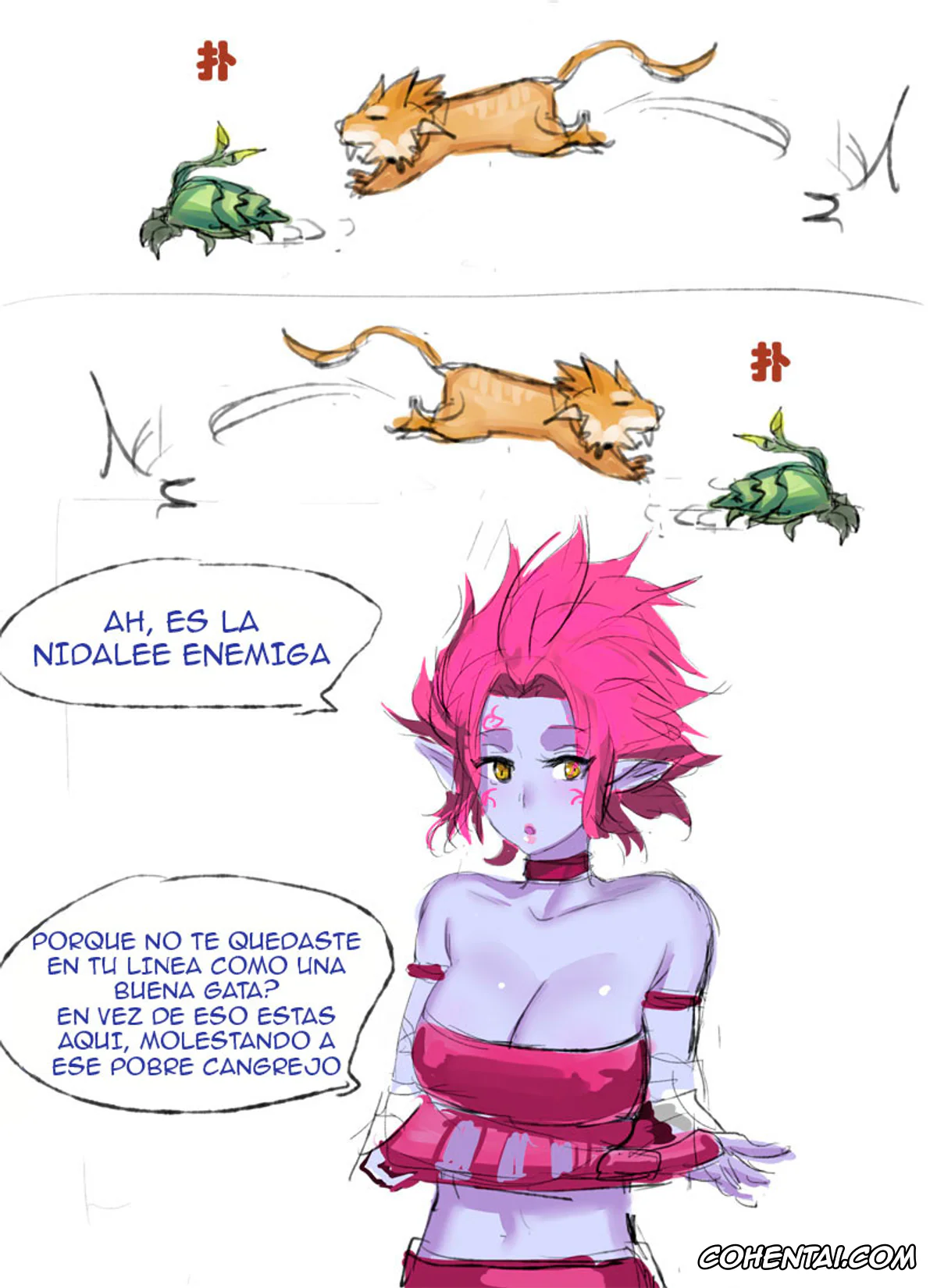 League of Legends hentai, Evelynn hentai, Lee Sin hentai, Nidalee hentai, Counterjungle (League of Legends), pagina 3