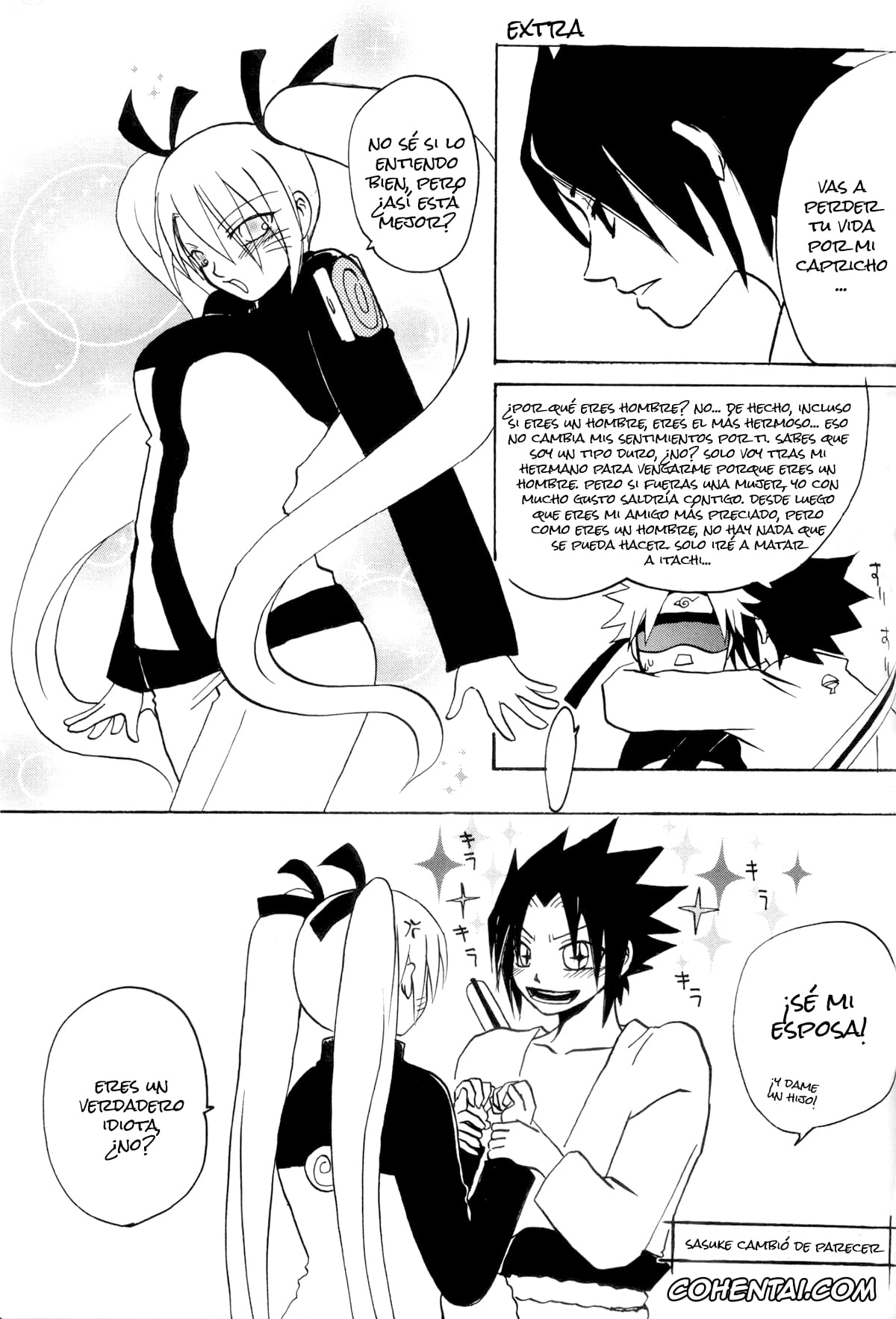NARUTO porno, Naruto Uzumaki porno, Sasuke Uchiha porno, Hana mo Hajirau Otoshigoro (NARUTO), pagina 20