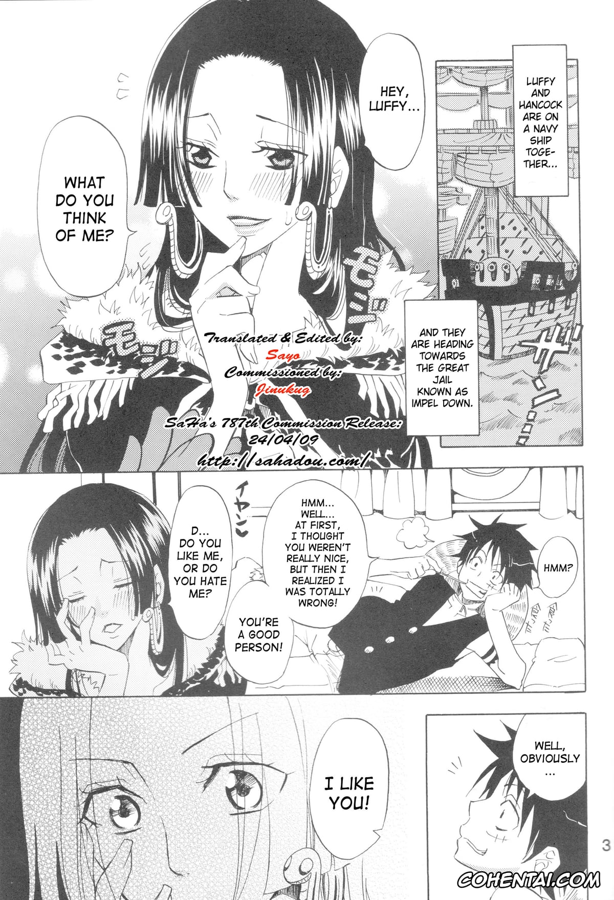 One Piece porno, Boa Hancock porno, Monkey D. Luffy porno, Hebihime-sama Goranshin desu! (ONE PIECE), pagina 2