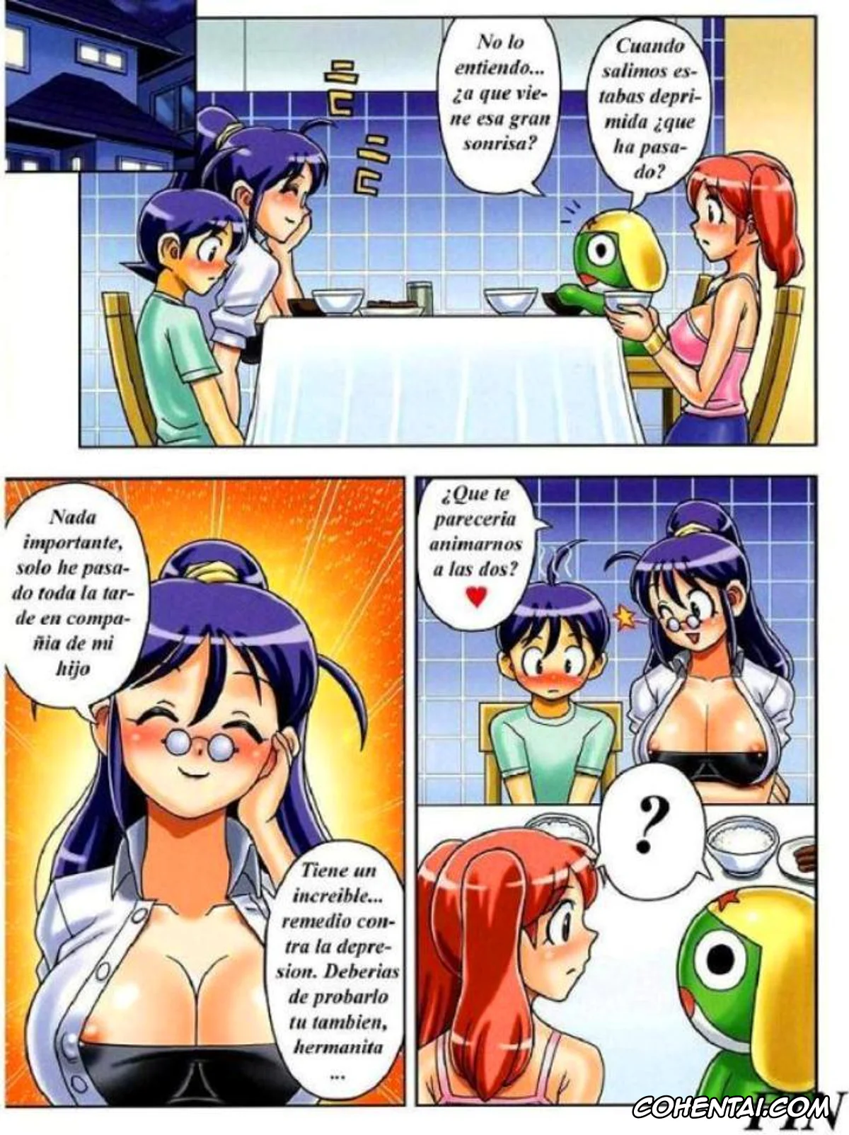 Keroro Gunsou | Sgt. Frog hentai, Aki Hinata hentai, Fuyuki Hinata hentai, Mama to Ofuro de (Muchi Muchi Carnival) (Keroro Gunsou), pagina 9