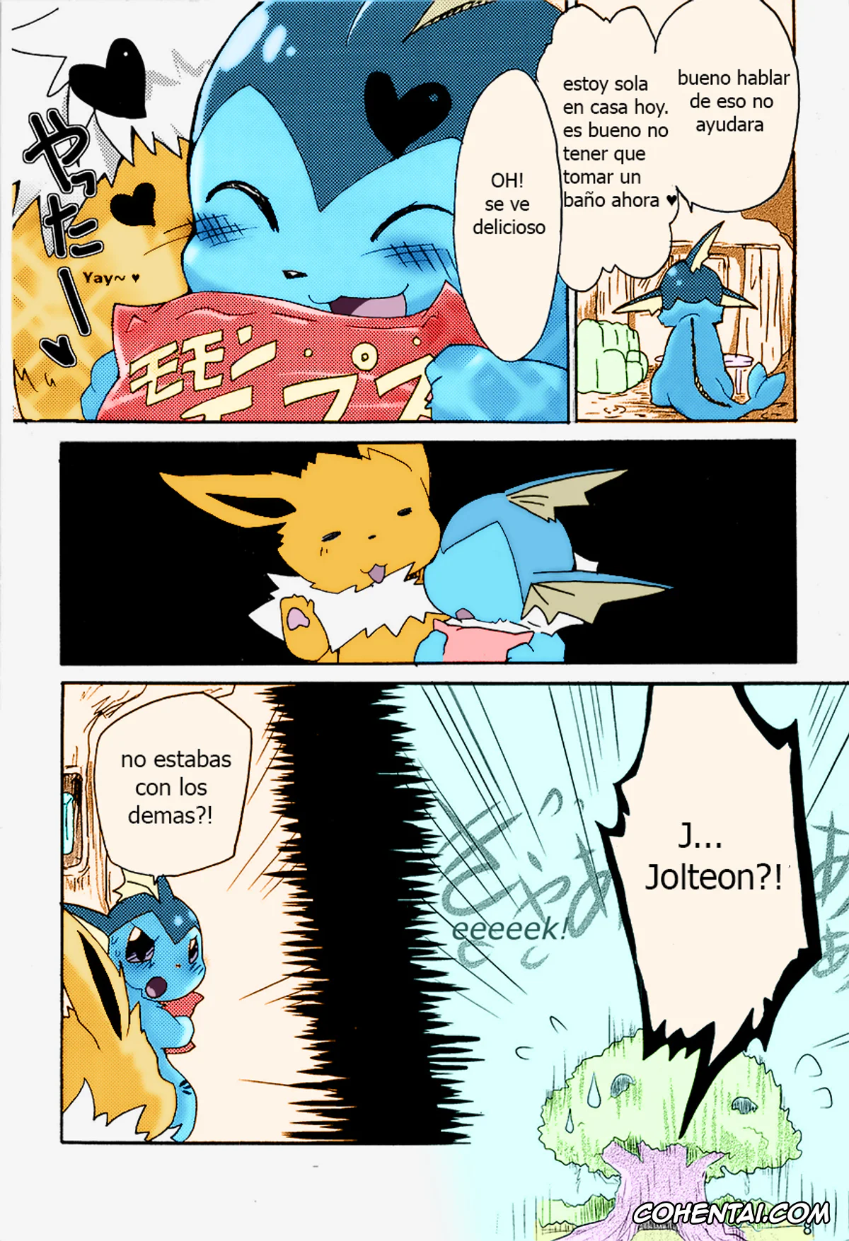 Pokemon | Pocket Monsters hentai, Jolteon hentai, Vaporeon hentai, Epic plan for an exciting bath! (Pokémon), pagina 3